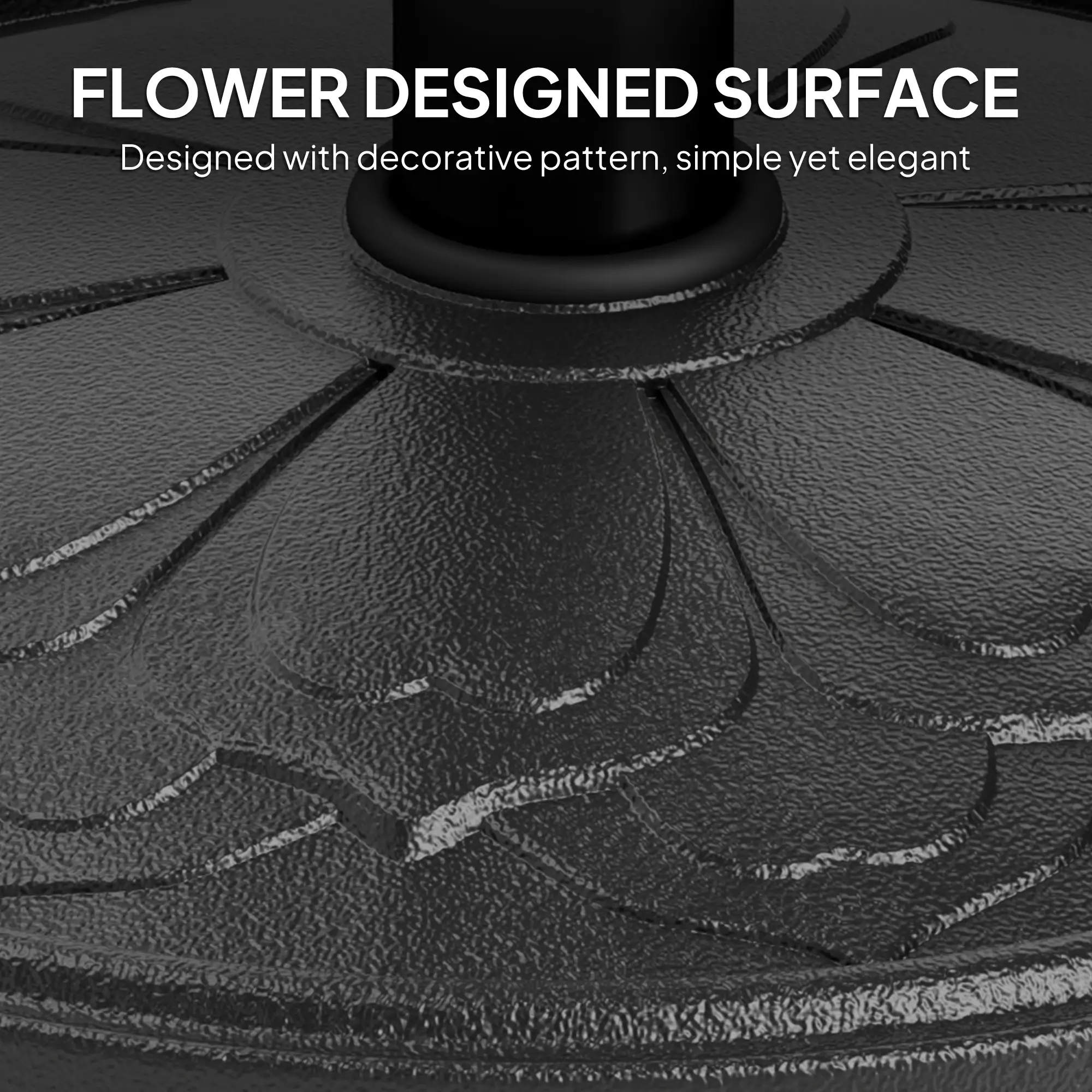 26 lbs Resin Round Patio Umbrella Base, Outdoor Stand For Lawn, Poolside - Image 6