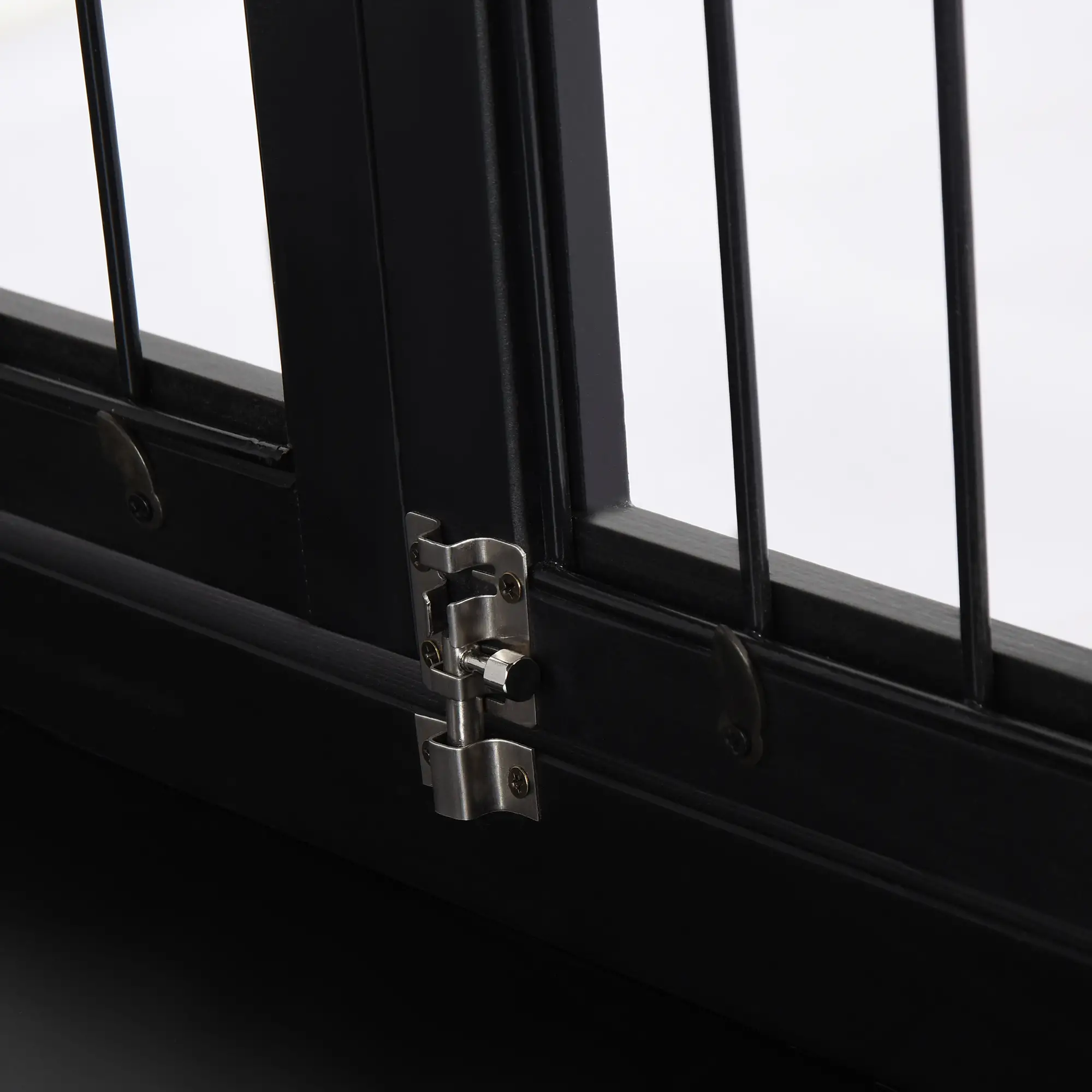 26" Wooden Dog Cage, Double Door, Modern Design, Black - Image 10