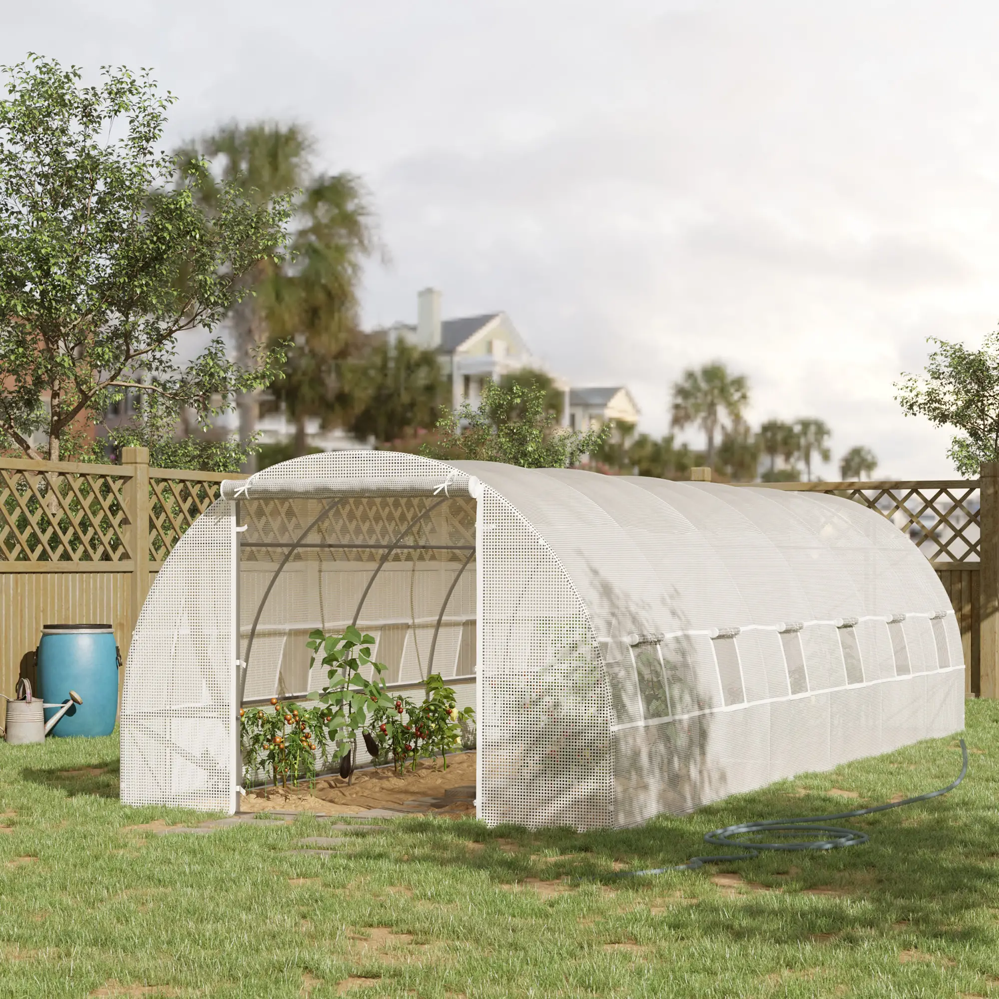 26' x 10' x 6.6' Large Walk in Tunnel Greenhouse Garden Plant Seed Green House Premium Steel Frame - Image 2