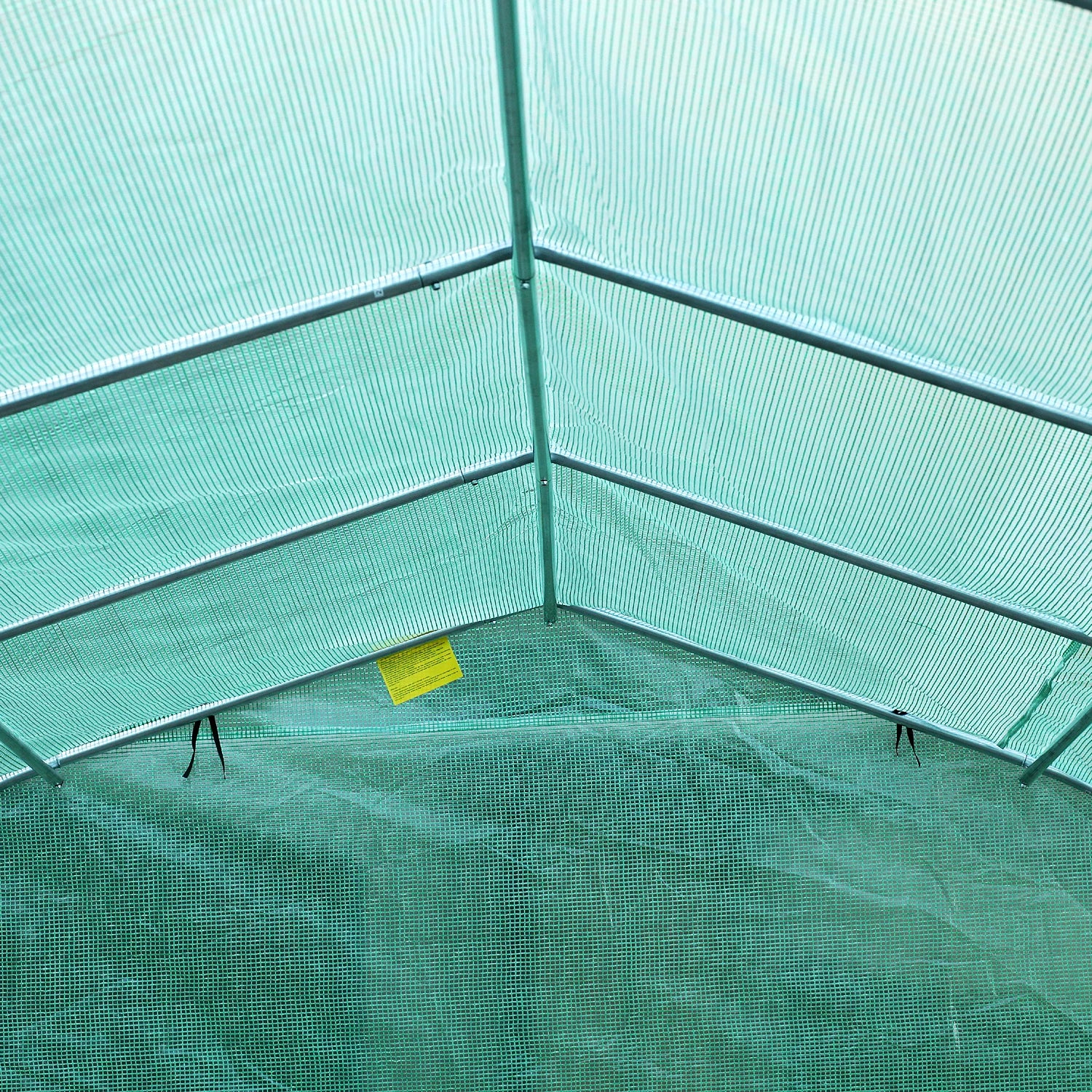 26' x 10' x 7' Walk-In Greenhouse, Garden Plant Grow Tent, Steel Frame, Green - Image 10