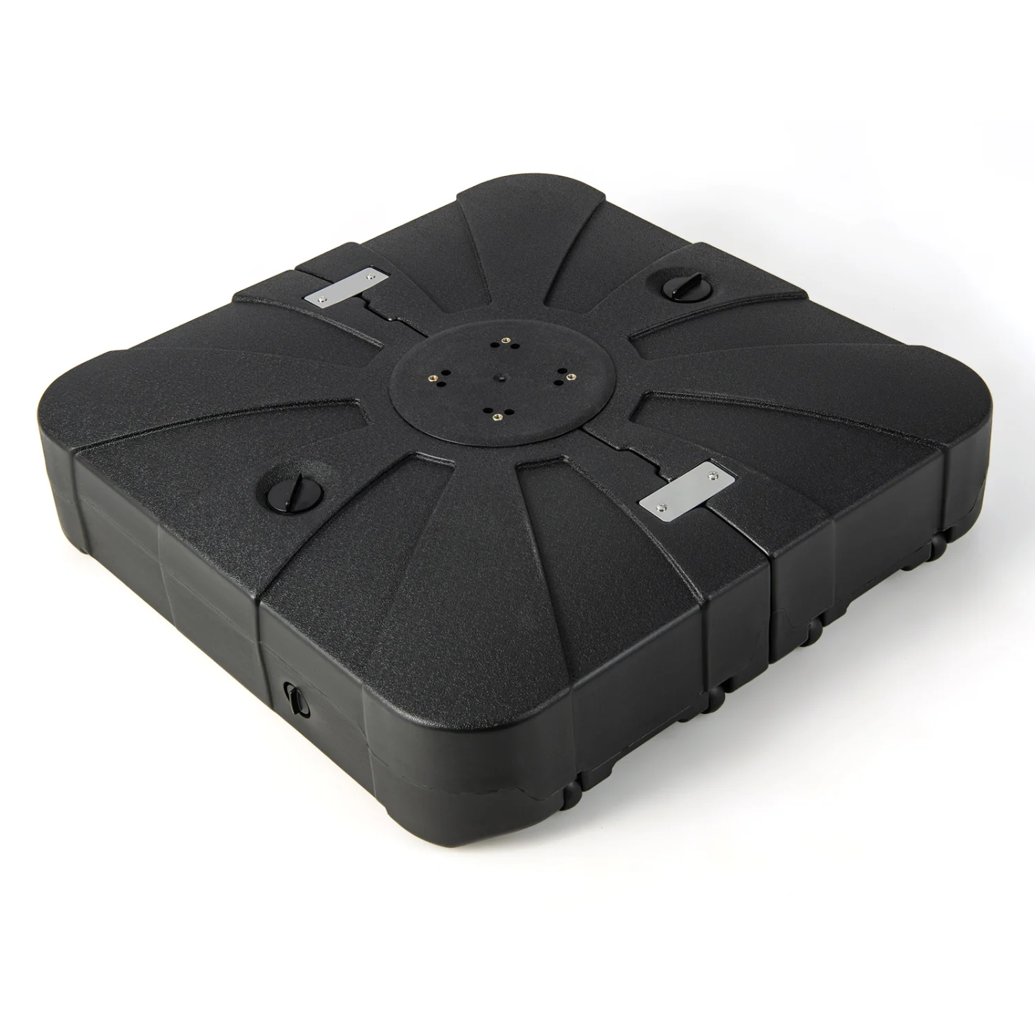 260 Lbs Offset Patio Umbrella Base With Wheels, Sand Water Filled, Black