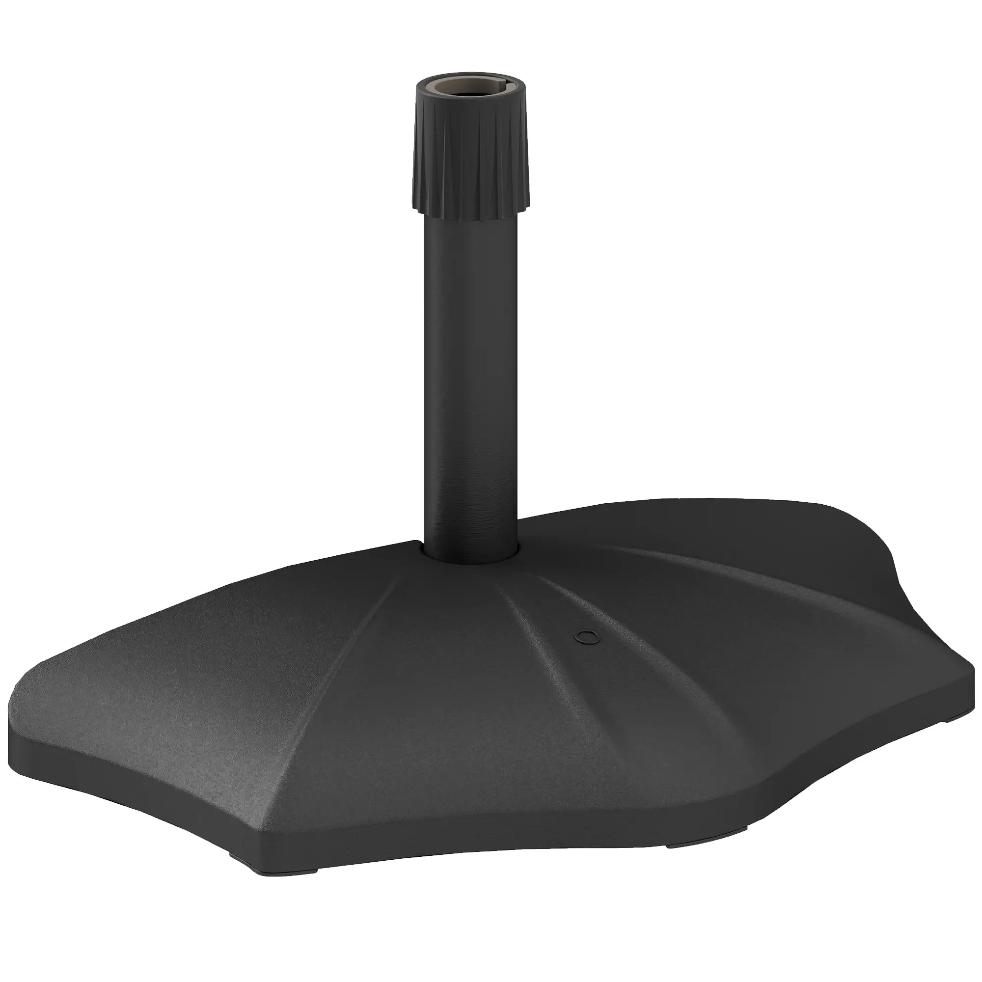 26lbs Concrete Patio Umbrella Base, 1.5/1.9" Pole Stand, Black - Image 11