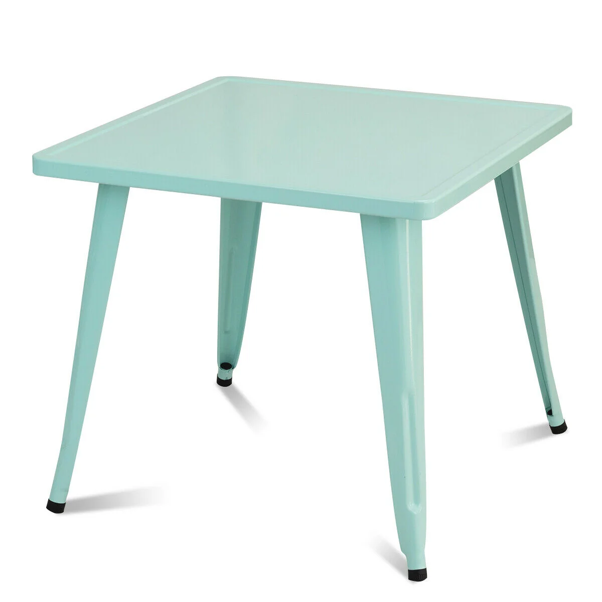 27-Inch Kids Square Steel Activity Table, Blue - Image 4