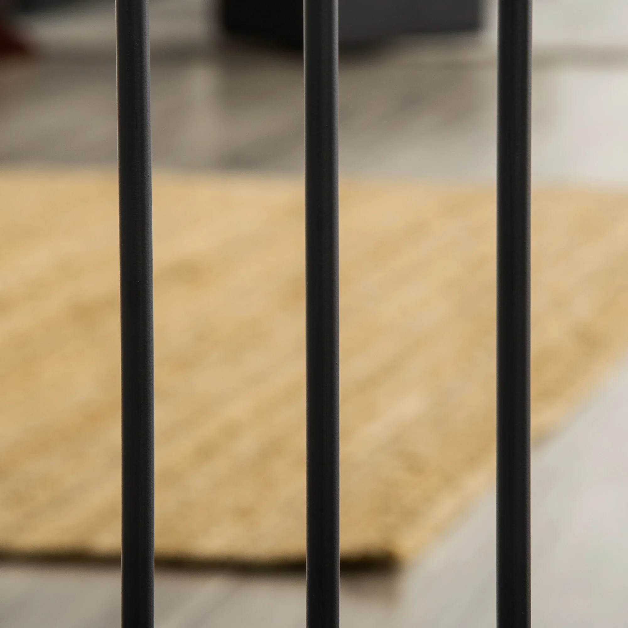29.1''-31.5'' Wide Dog Gate with Cat Door, Auto Close, Double Lock, Black - Image 10