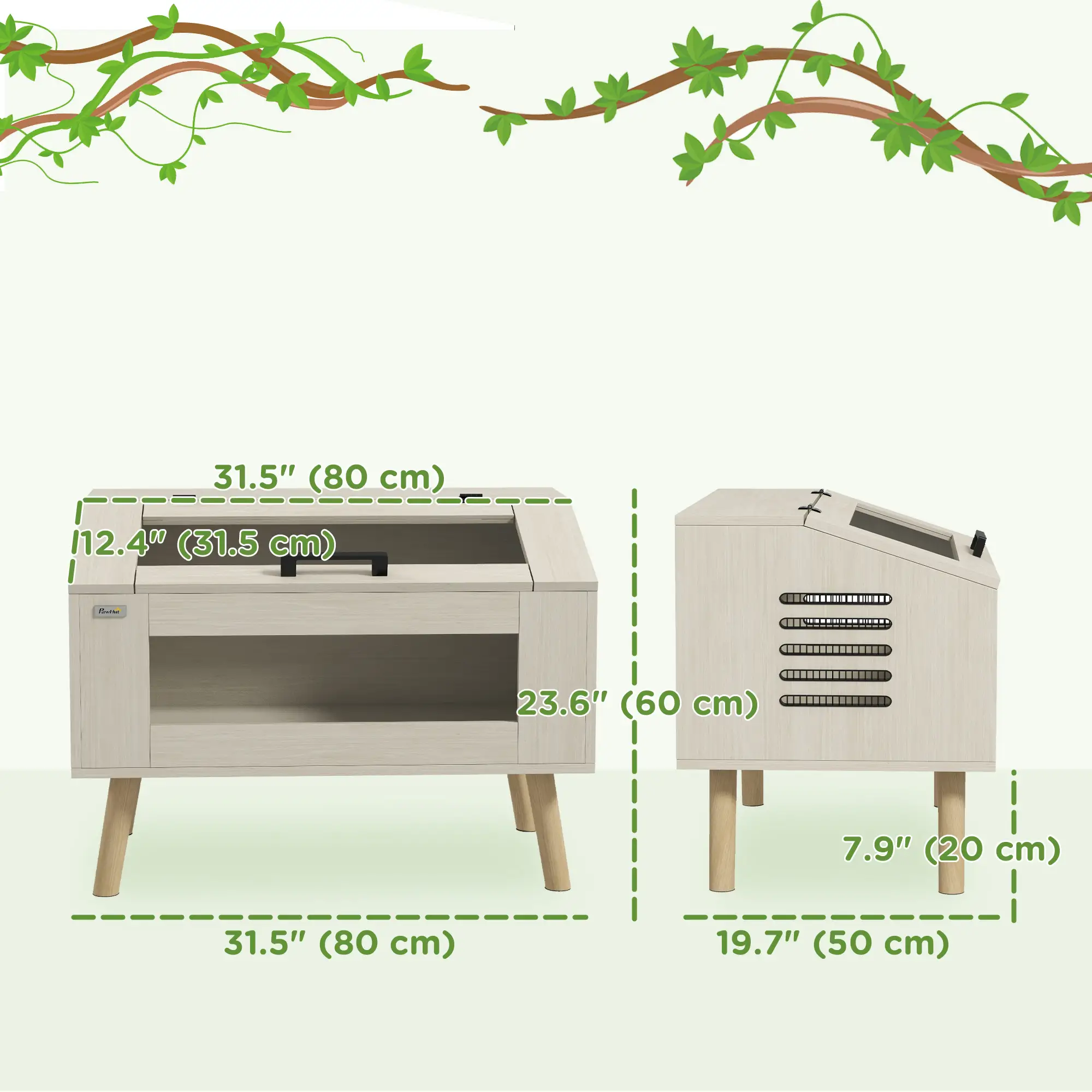 29 Gallon Reptile Terrarium, Top Opening Tank w/ Ventilation - Image 3