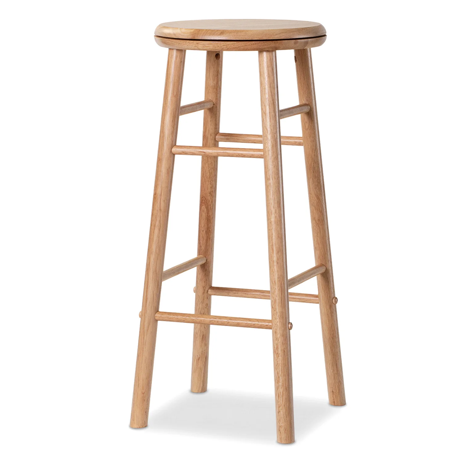 29" Swivel Bar Stools Set of 2, Natural