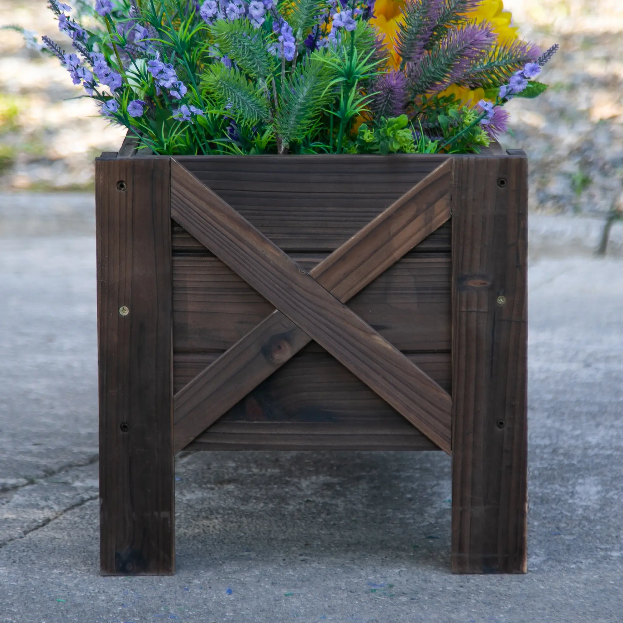 3.3 x 1.2 x 1.2 ft Raised Garden Bed, Carbonized - Image 8