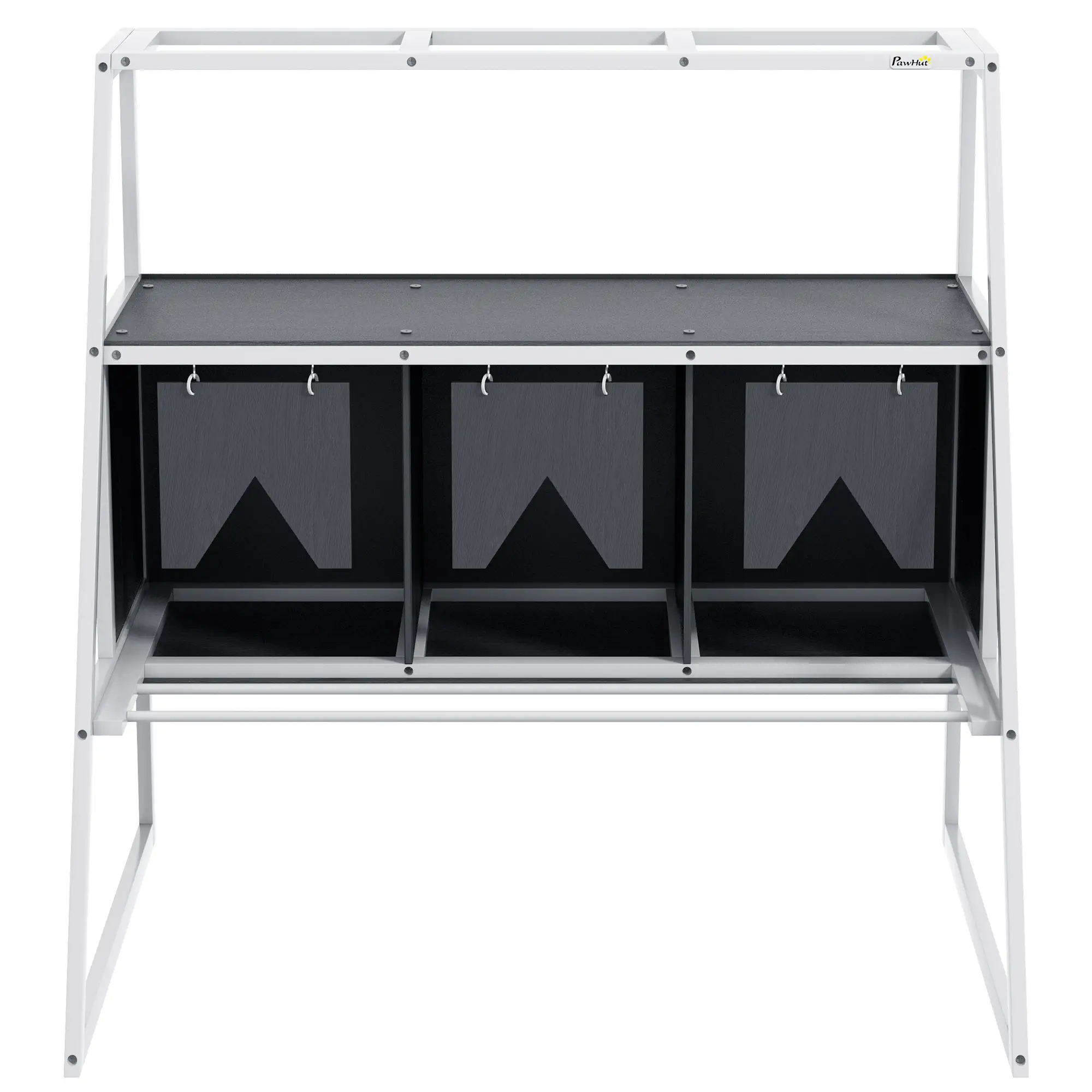 3 Compartment Chicken Nesting Box, Privacy Curtains, Perches, 6-12 Hens - Image 10