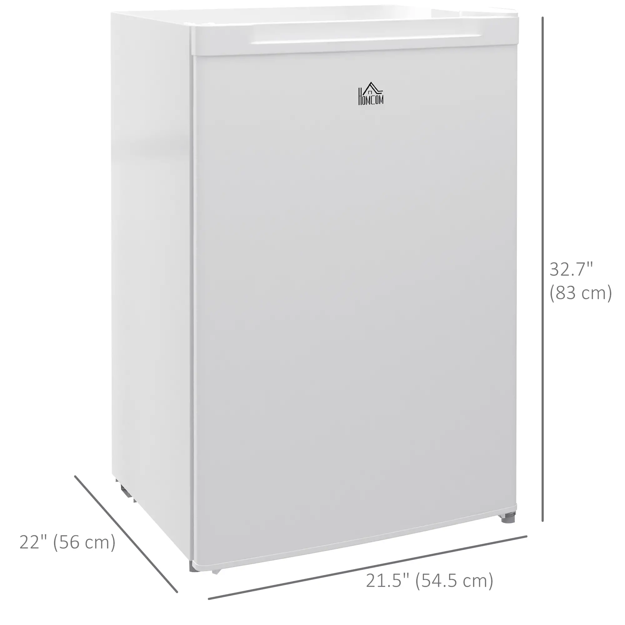 3 Cu.Ft Upright Freezer, Reversible Door, Adjustable Thermostat, White - Image 3