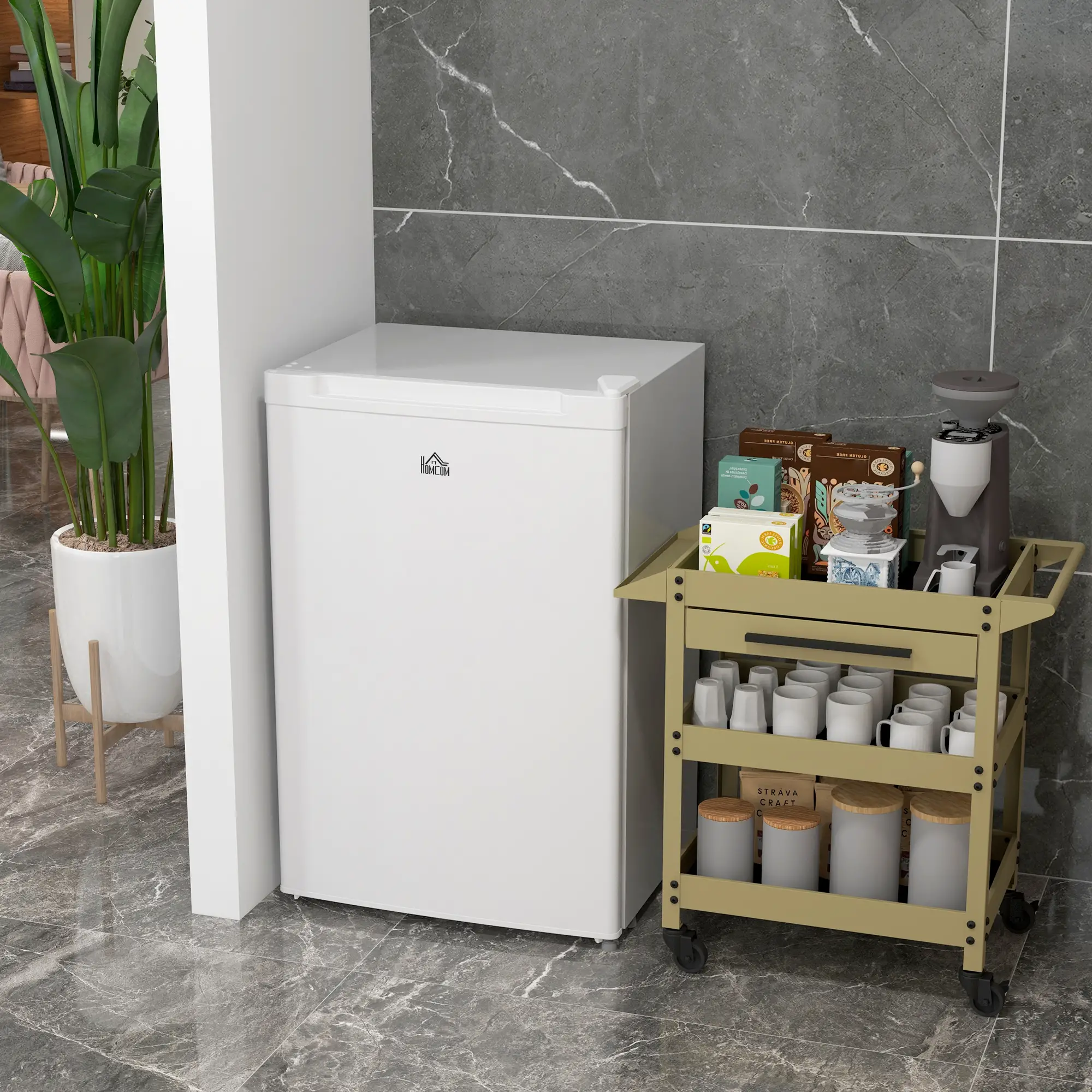 3 Cu.Ft Upright Freezer, Reversible Door, Adjustable Thermostat, White - Image 8