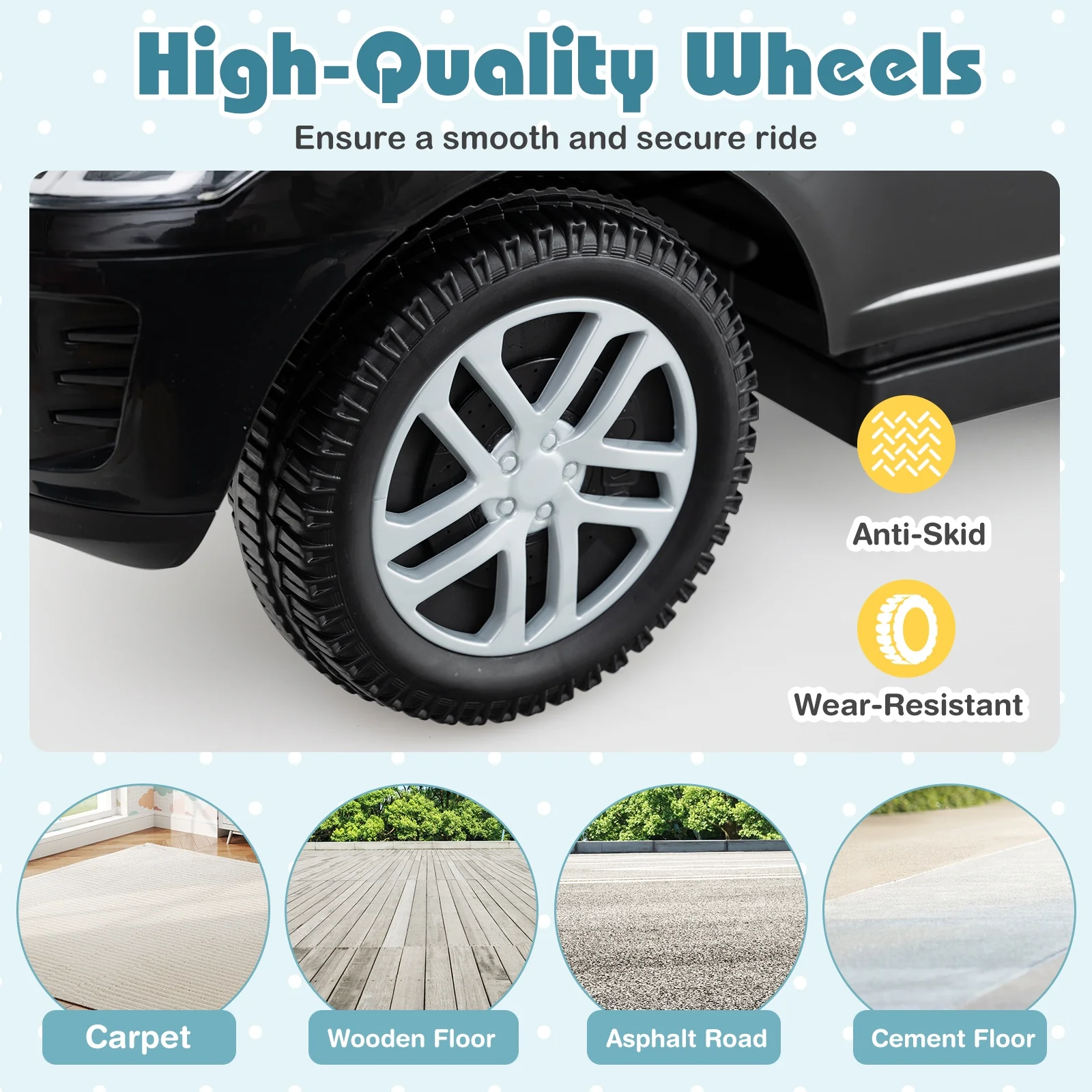 3 In 1 Push Car With Removable Handle, Guardrail, 18-36 Months, Black - Image 10