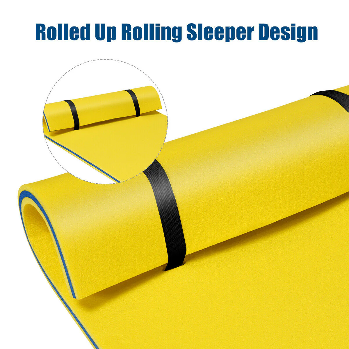 3-Layer Relaxing Tear-Proof Water Mat, Yellow - Image 8