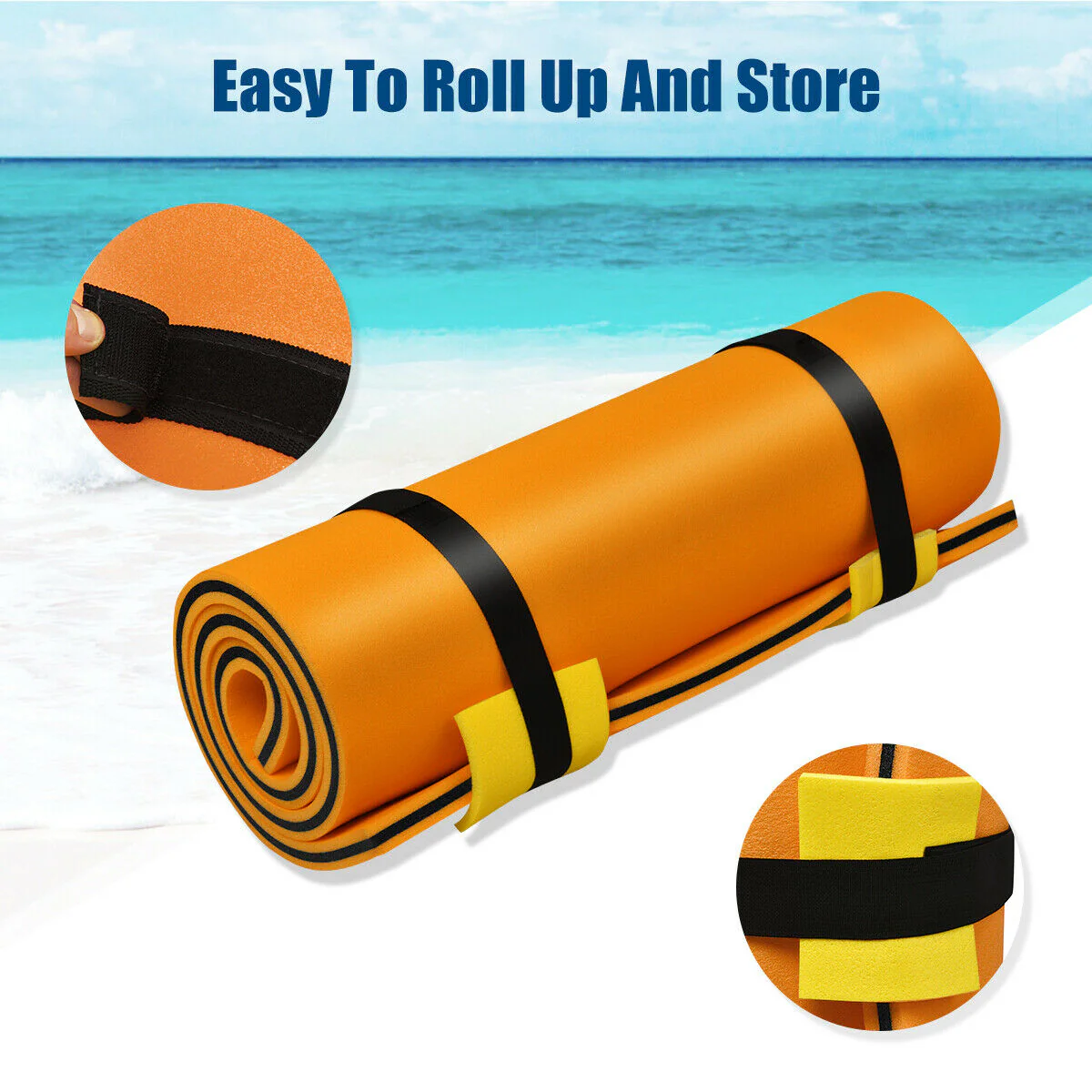 3-Layer Tear-Proof Water Mat, Orange - Image 6