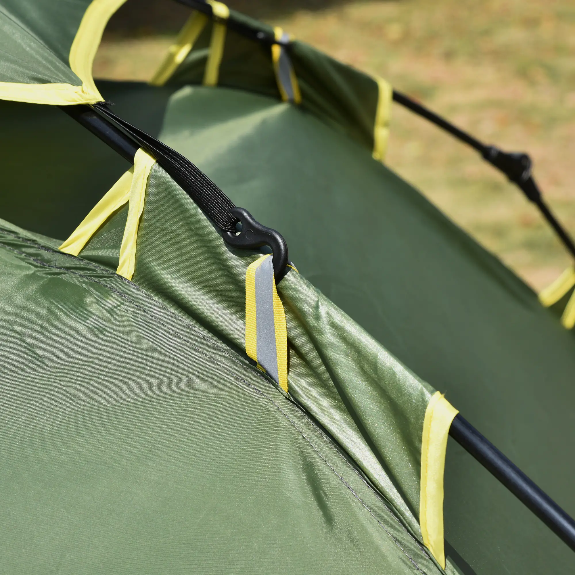 3 Person Camping Tent, 1000mm Waterproof, Dark Green - Image 9