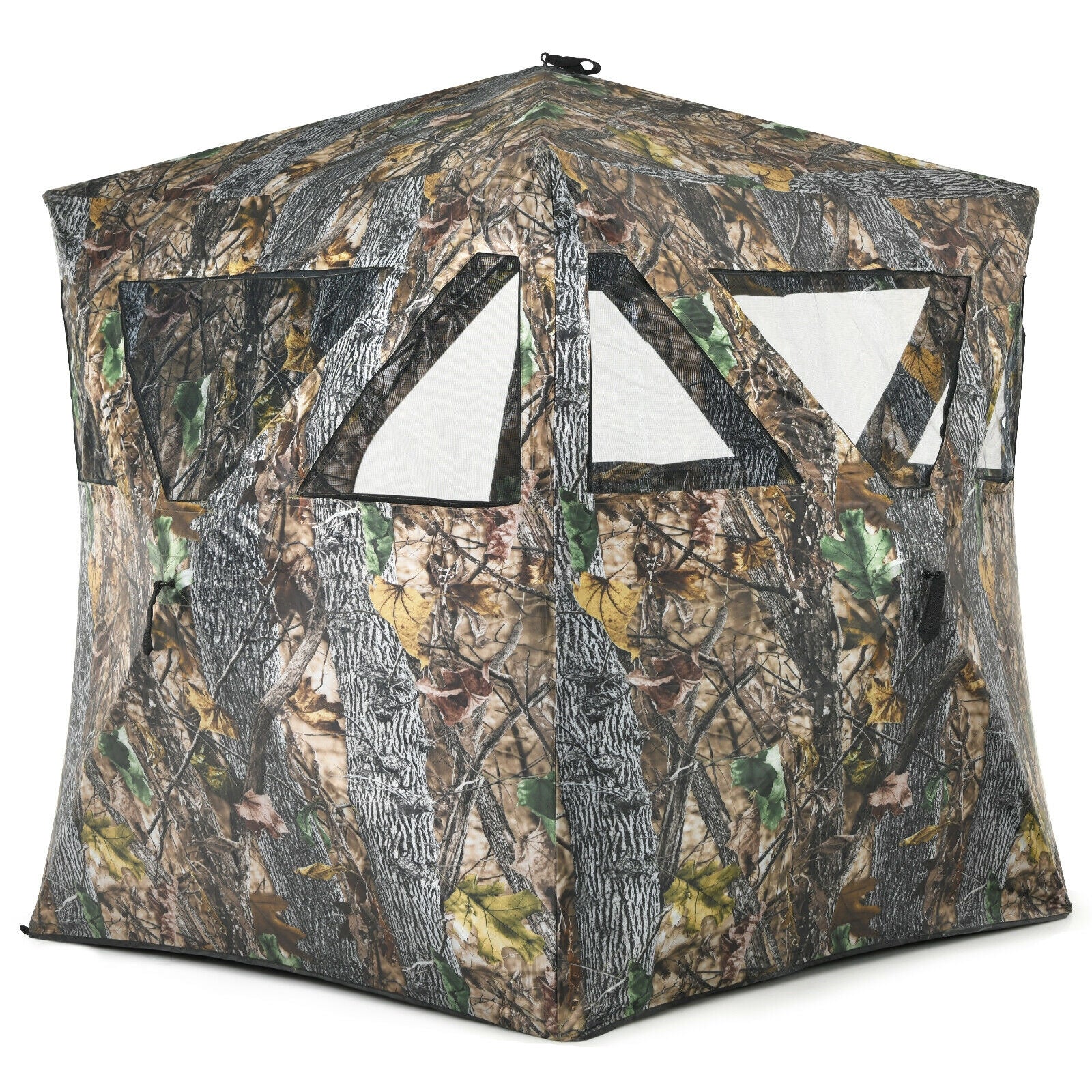 3 Person Portable Pop-Up Ground Hunting Blind, Tie-Downs - Image 4