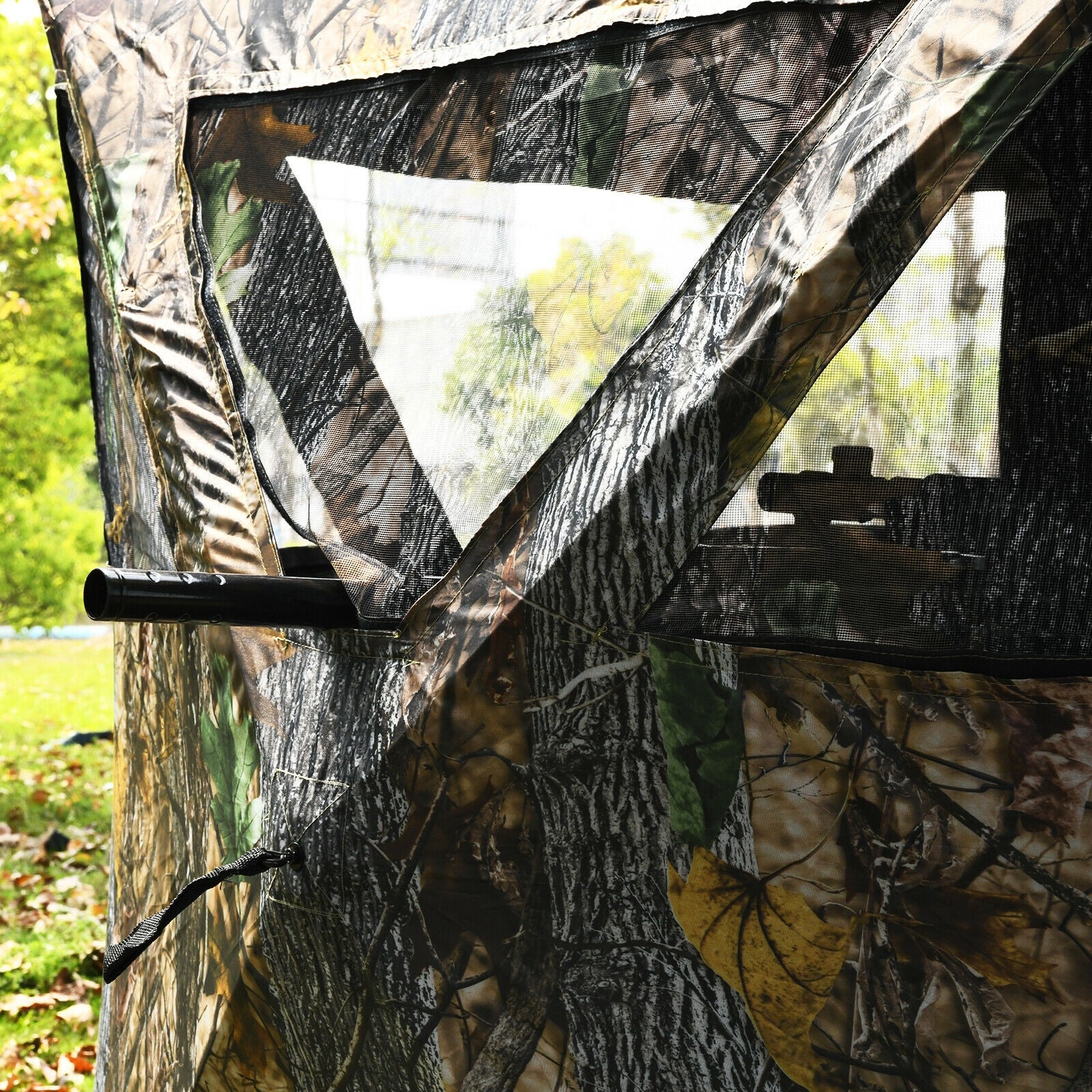 3 Person Portable Pop-Up Ground Hunting Blind, Tie-Downs - Image 7