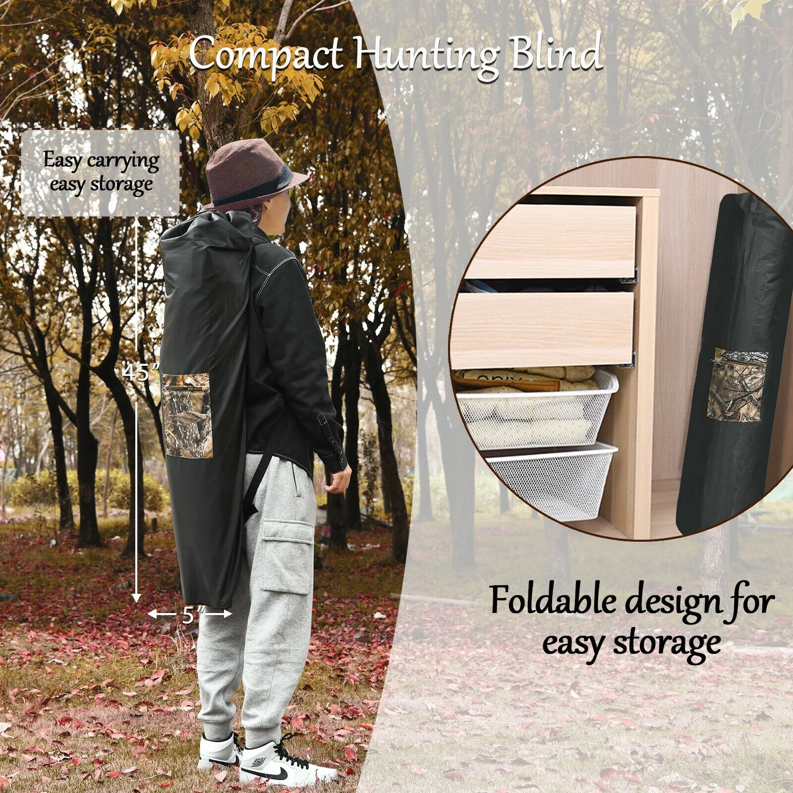 3 Person Portable Tent, Slide Mesh Window, Camouflage - Image 9