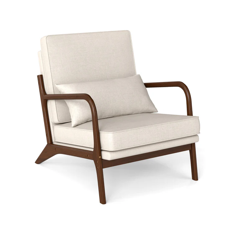 3-Piece Bedroom Bundle, Bedside Table With 3 Drawers, Modern Accent Chair, Convertible Folding Futon Sofa Bed - Image 6