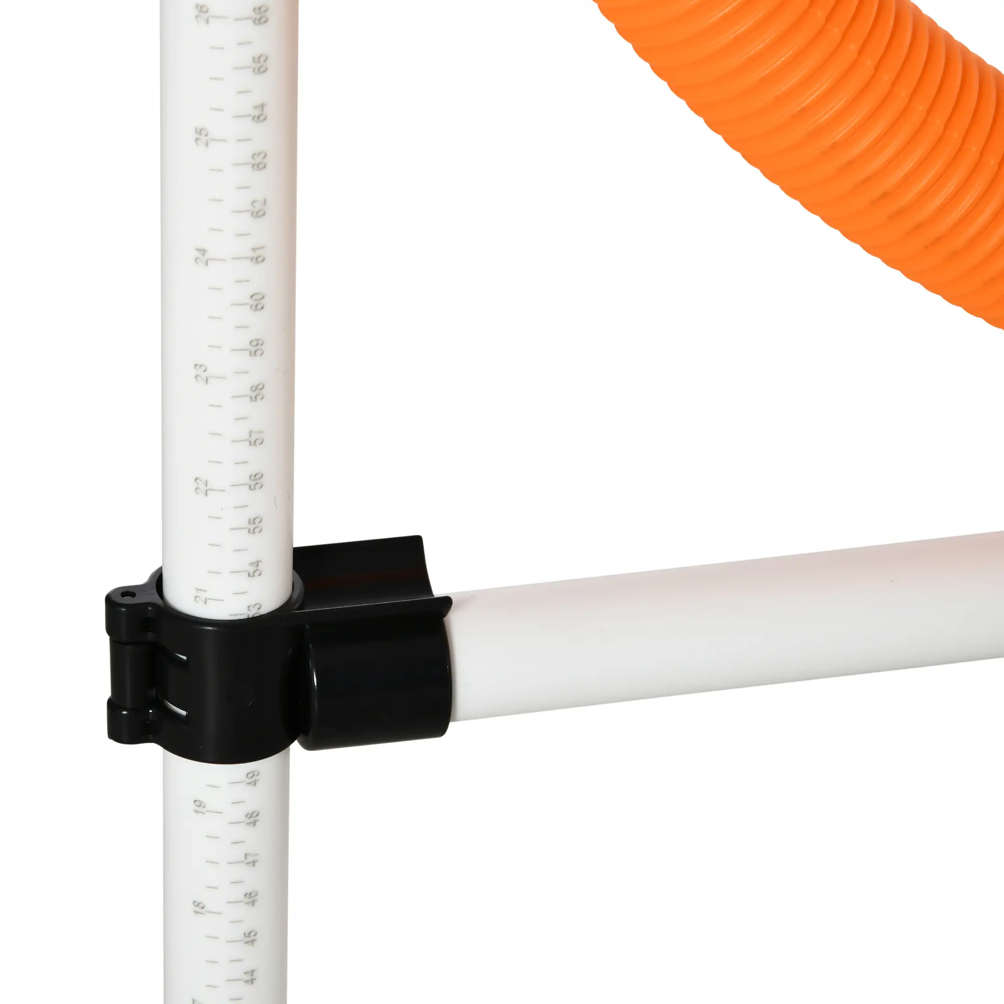 3 Piece Dog Agility Training Set, High Jump, Jumping Ring, Weave Poles, Storage Bag, White, Orange, Blue - Image 9