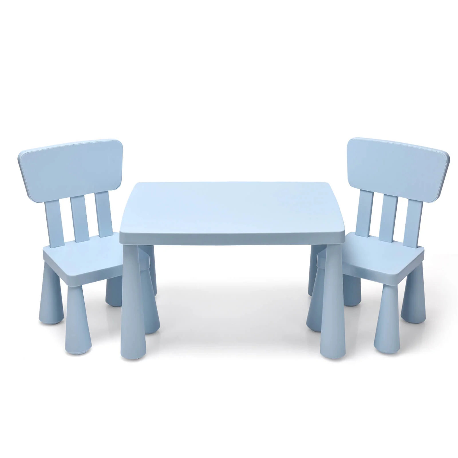 3-Piece Toddler Activity Table And Chair Set, Blue