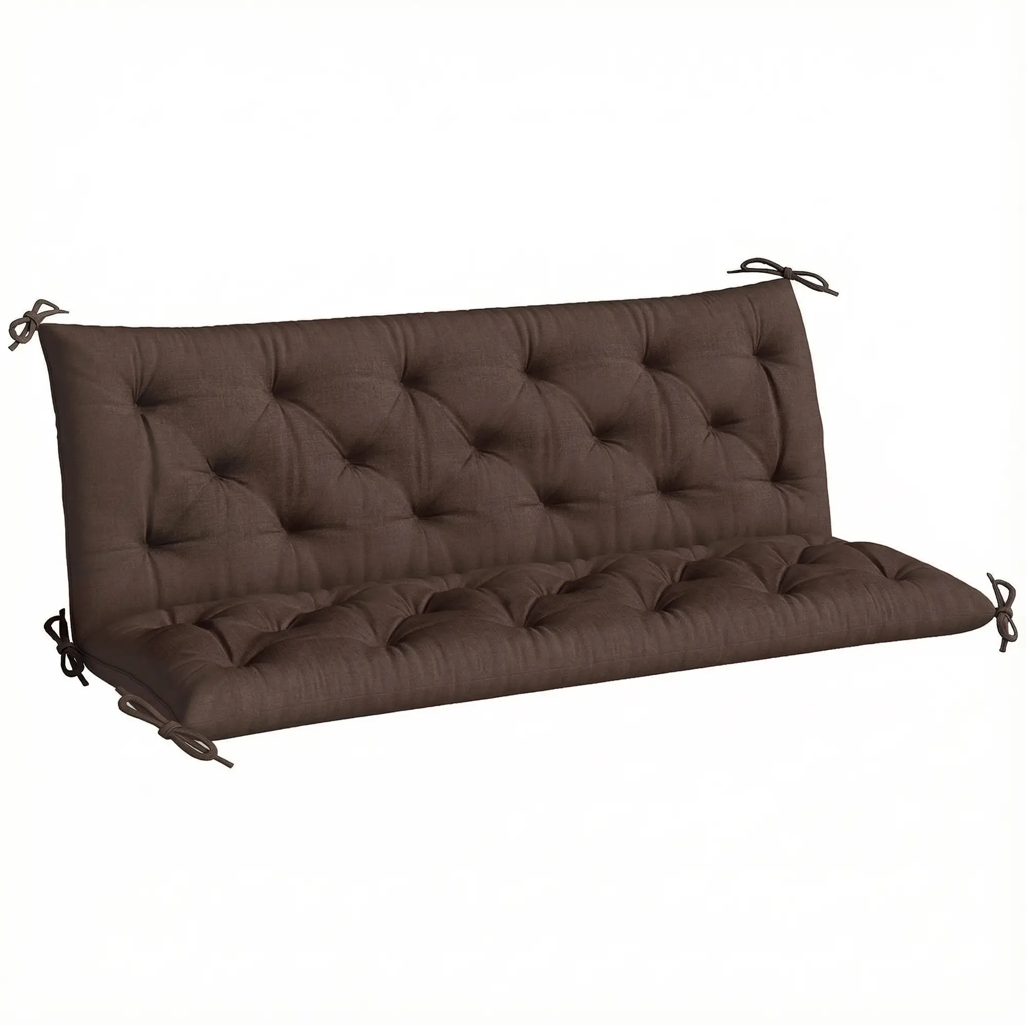 3-Seater Outdoor Bench Swing Chair Replacement Cushions, Patio Garden - Image 11