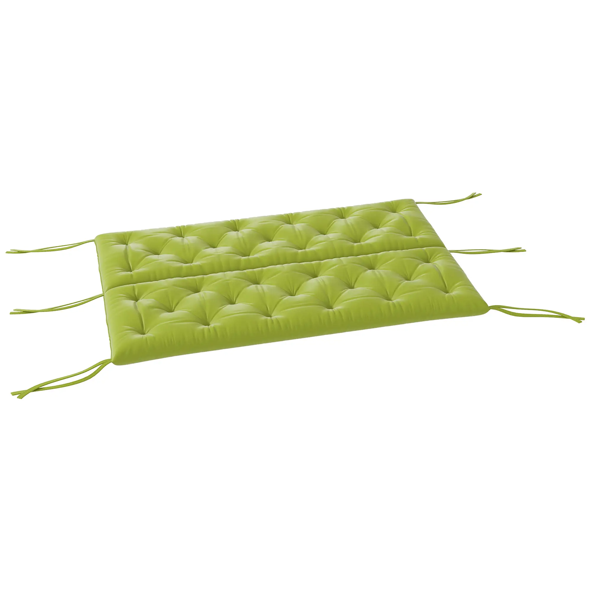 3-Seater Outdoor Bench Swing Cushions, Light Green - Image 10