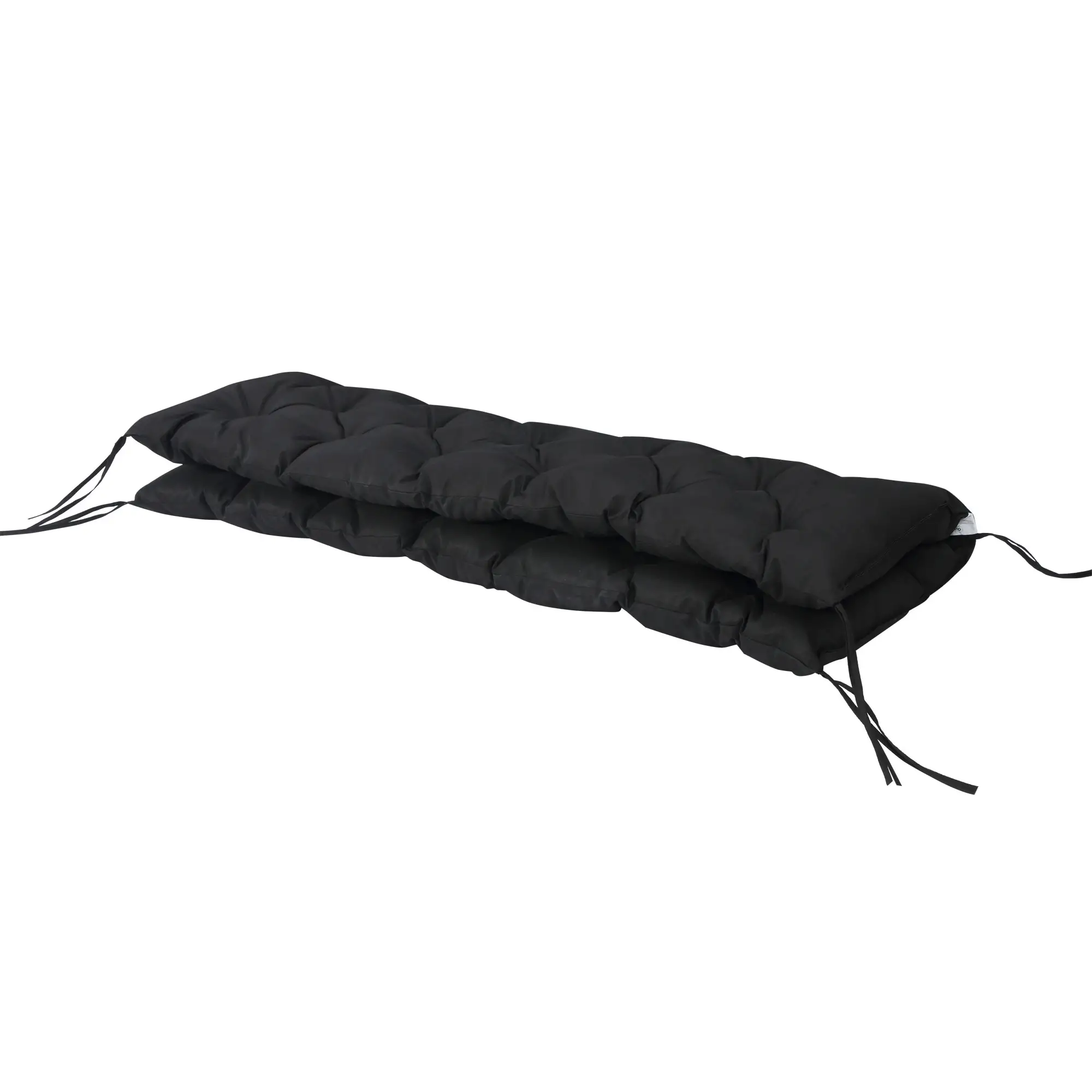 Porch Swing Cushion Garden Bench Cushion with Backrest, Non-Slip 3-Seater Thick Pad, Swing Chair Mat Replacement for Indoor and Outdoor, 59.1" x 38.6", Black - Image 9