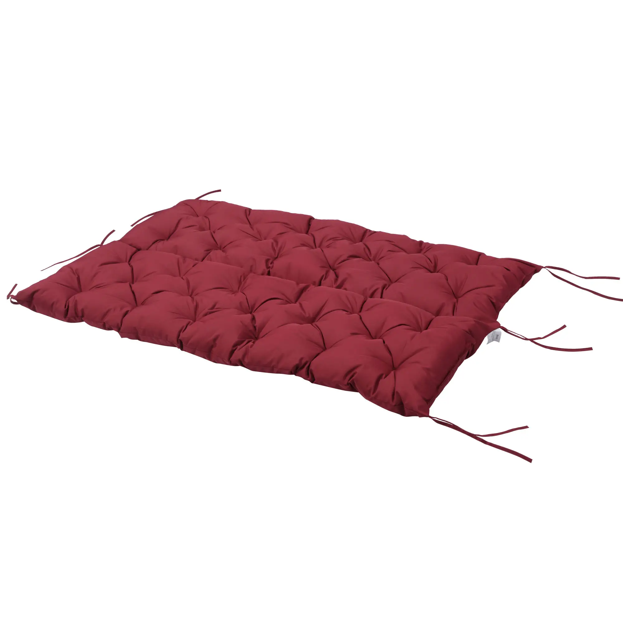 3 Seater Outdoor Swing Cushions, Backrest, Patio Furniture, Wine Red - Image 10