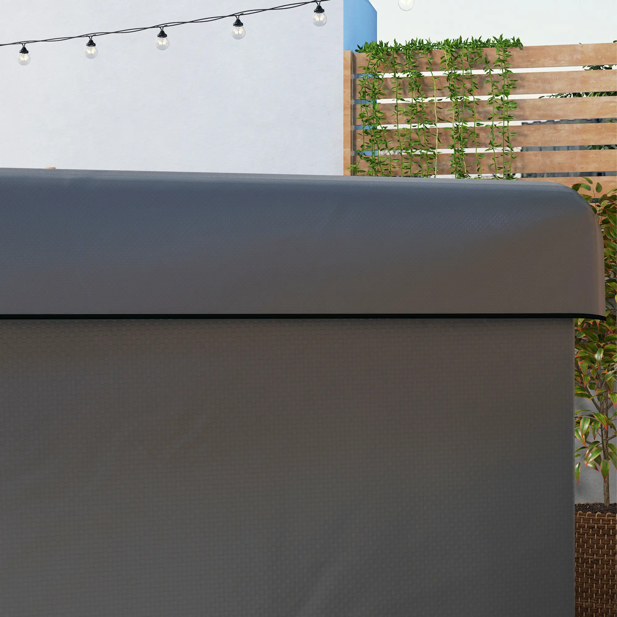 3-Seater Patio Swing Cover, Waterproof, 85" x 61" x 59", Dark Grey - Image 9
