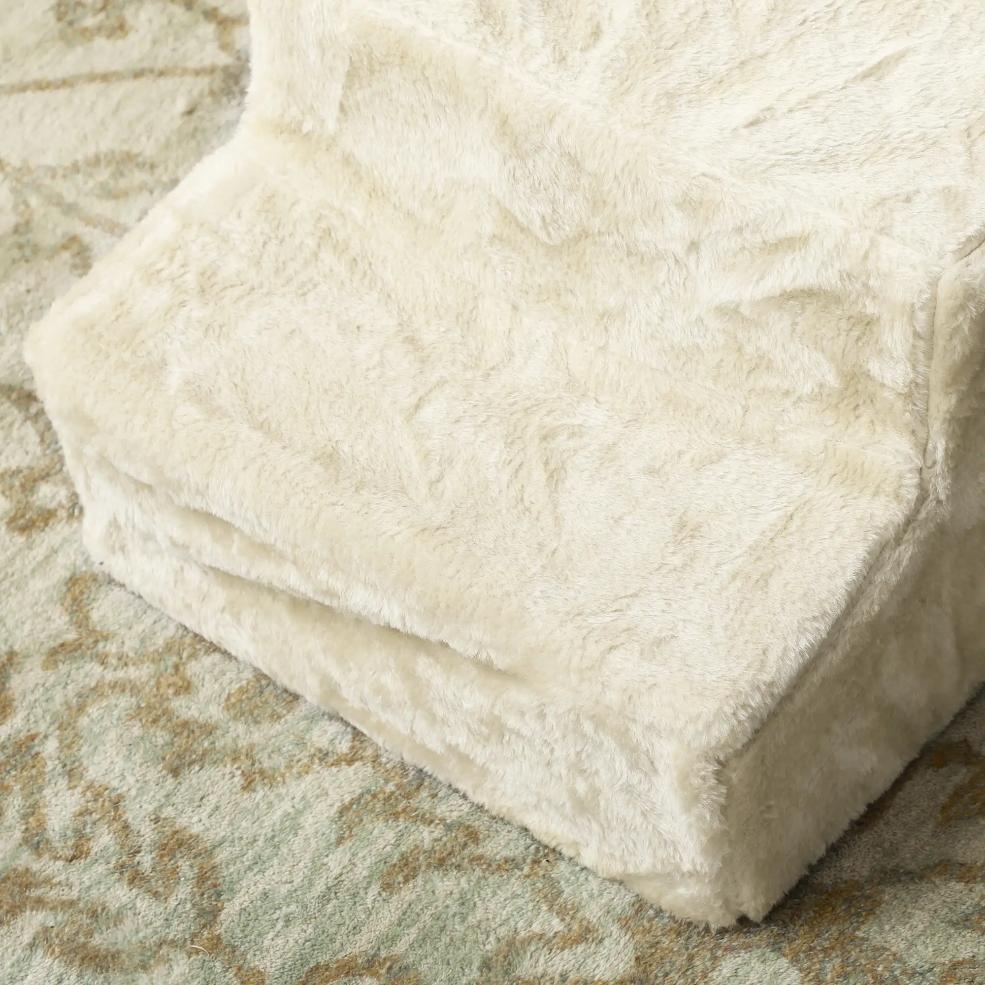 3-Step Dog Ramp for Sofa, Bed, Couch, Removable Cover, Beige - Image 10