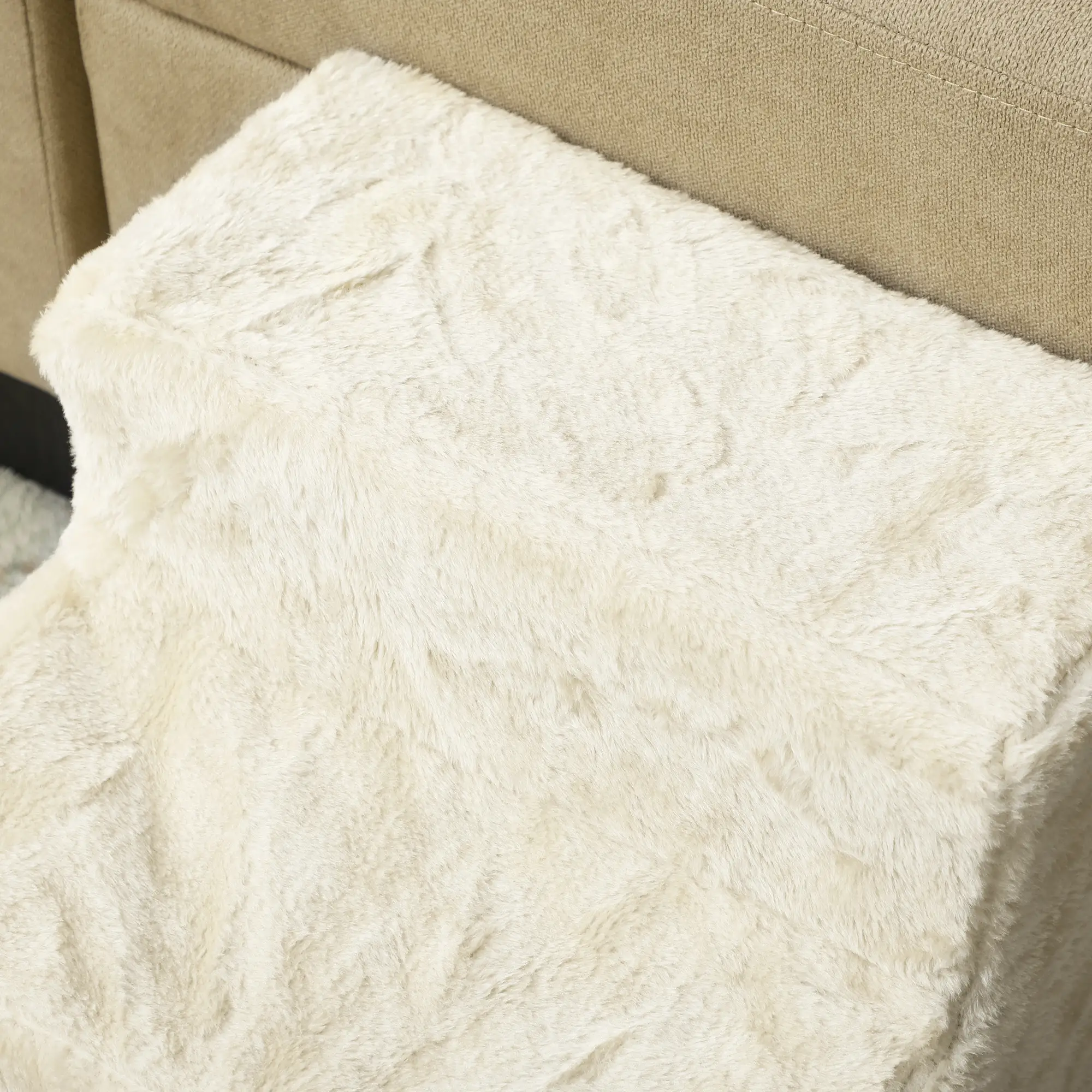 3-Step Dog Ramp for Sofa, Bed, Couch, Removable Cover, Beige - Image 9