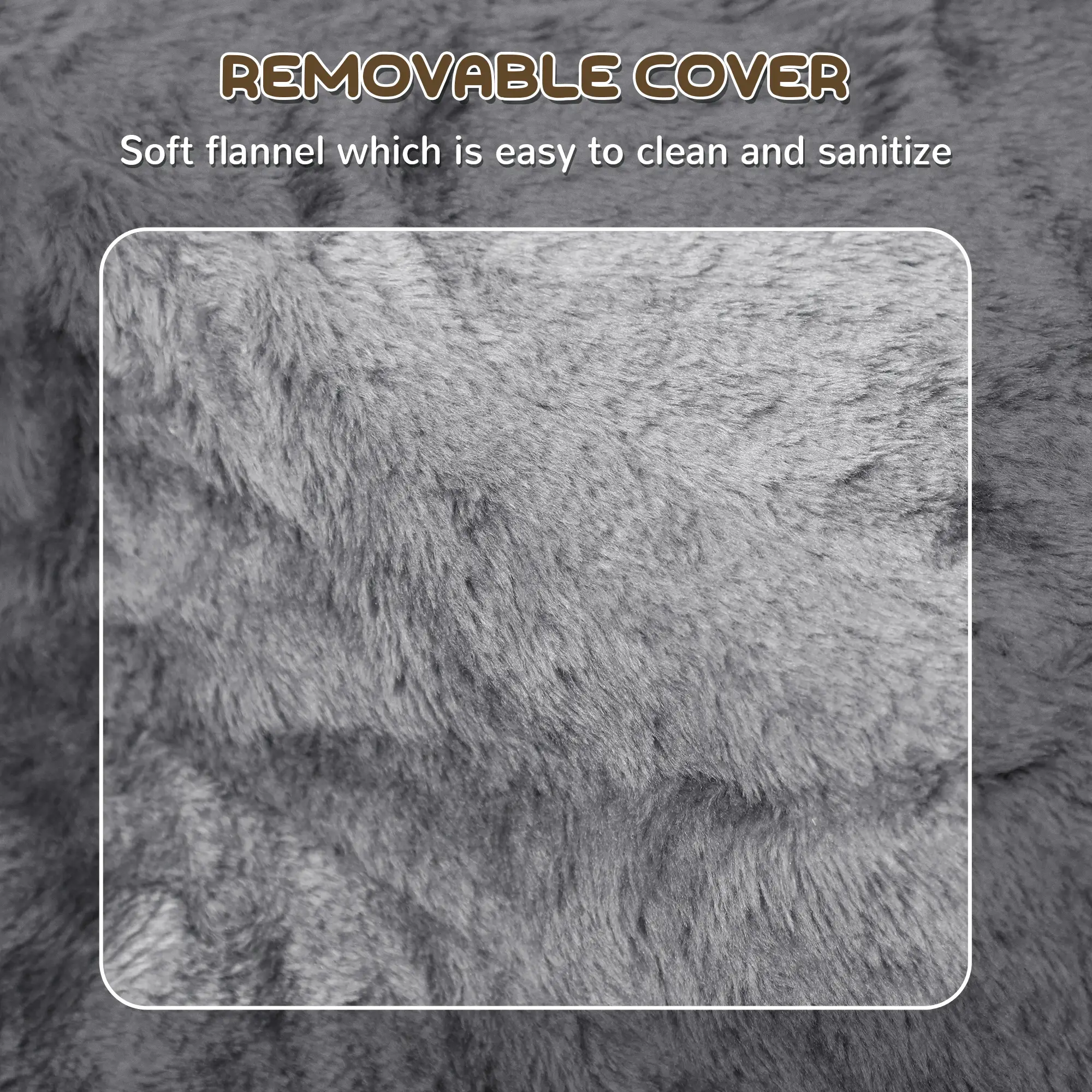 3-Step Dog Ramp for Sofa, Bed, Couch, Removable Cover, Light Grey - Image 5