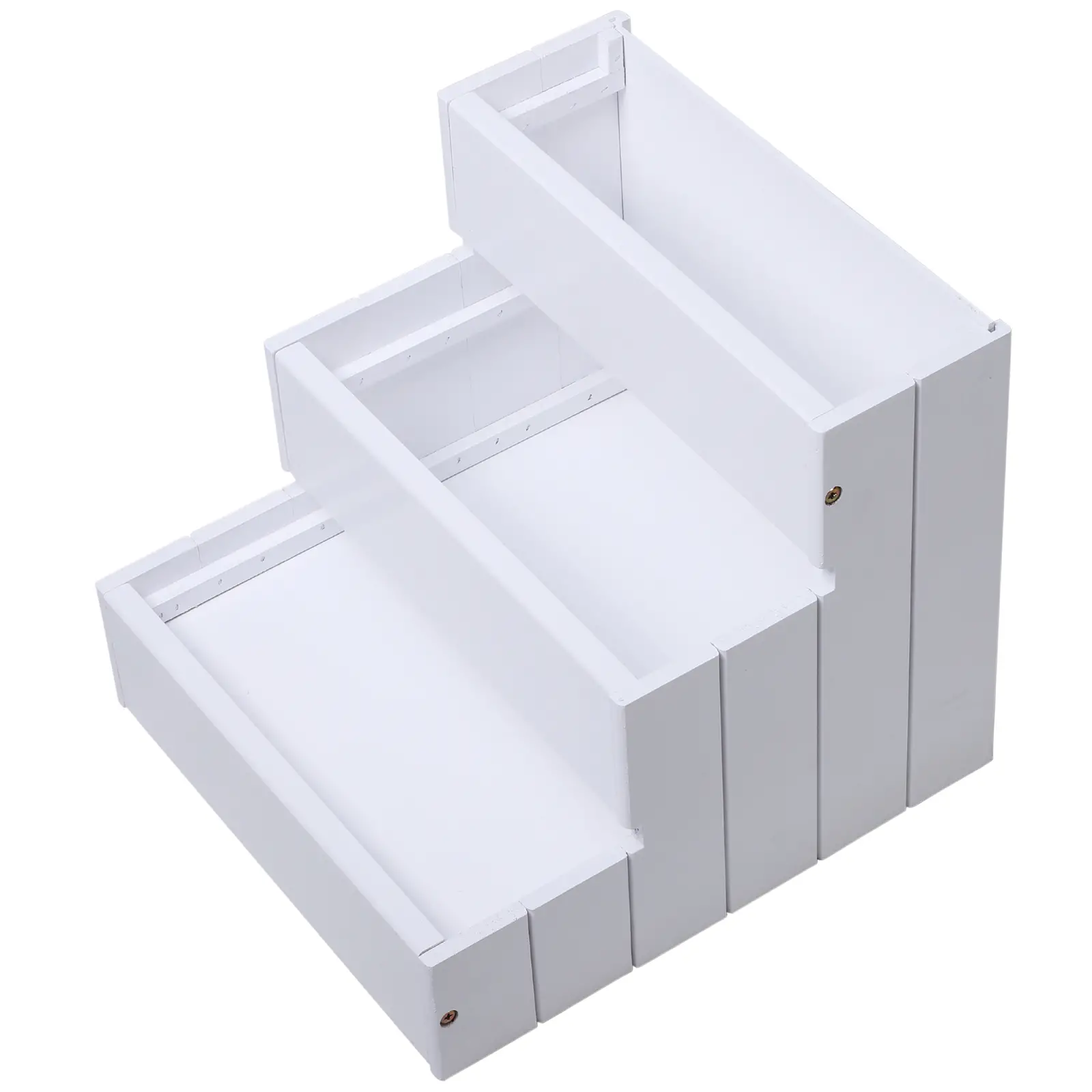3-Step Dog Stairs For Small Dogs, Wooden Ramp With Storage Box, White - Image 8