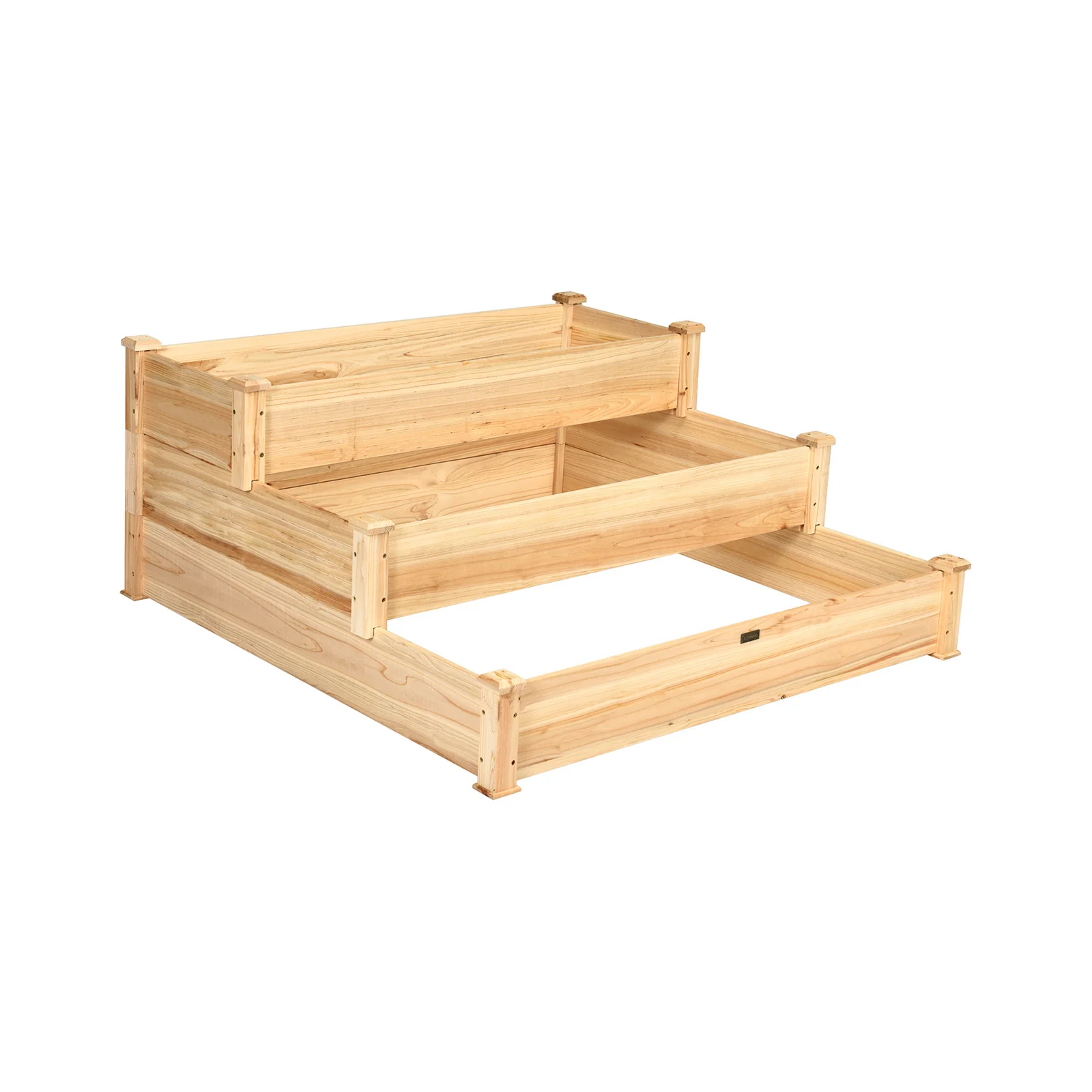 3 Tier Elevated Wooden Vegetable Garden Bed - Image 5