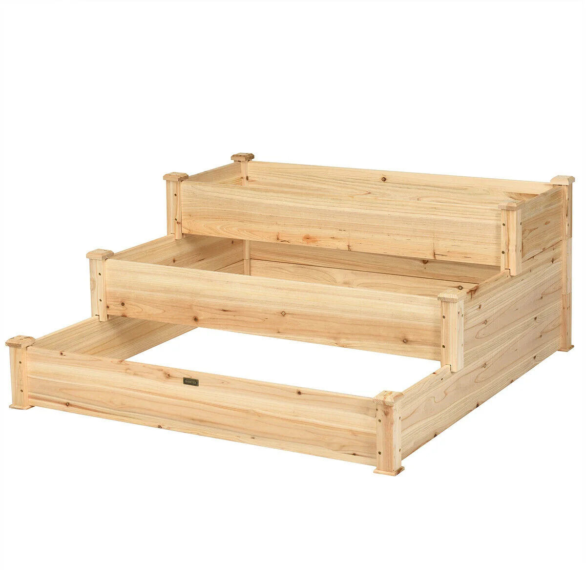 3 Tier Elevated Wooden Vegetable Garden Bed - Image 7