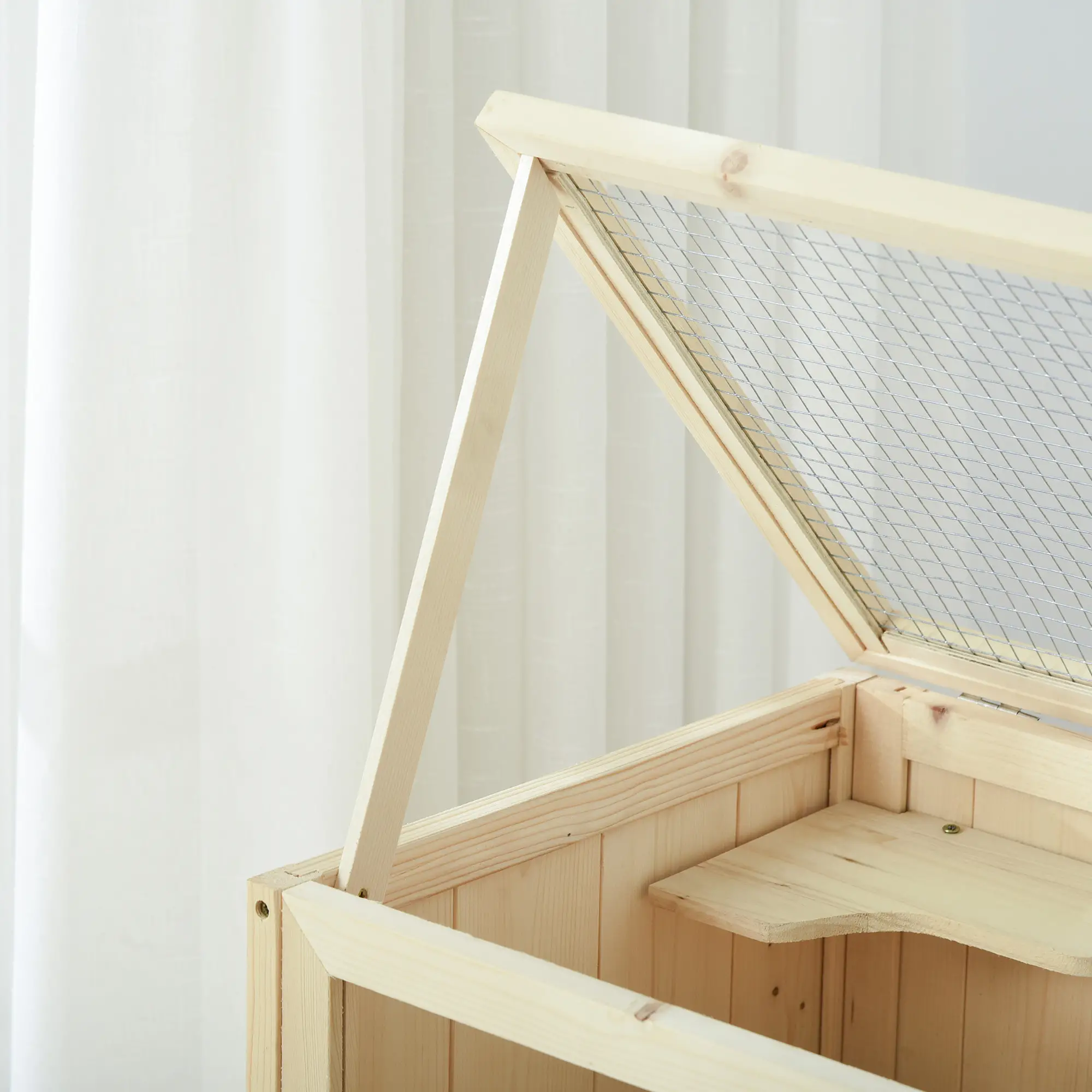 3 Tier Fir Wood Hamster Cage, Small Animals Play House, Exercise Center - Image 10