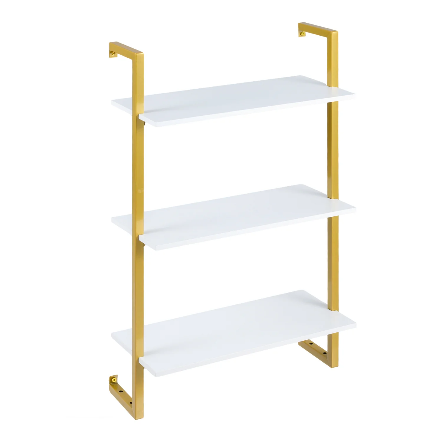 3-Tier Floating Shelf for Kitchen Living Room, White - Image 4