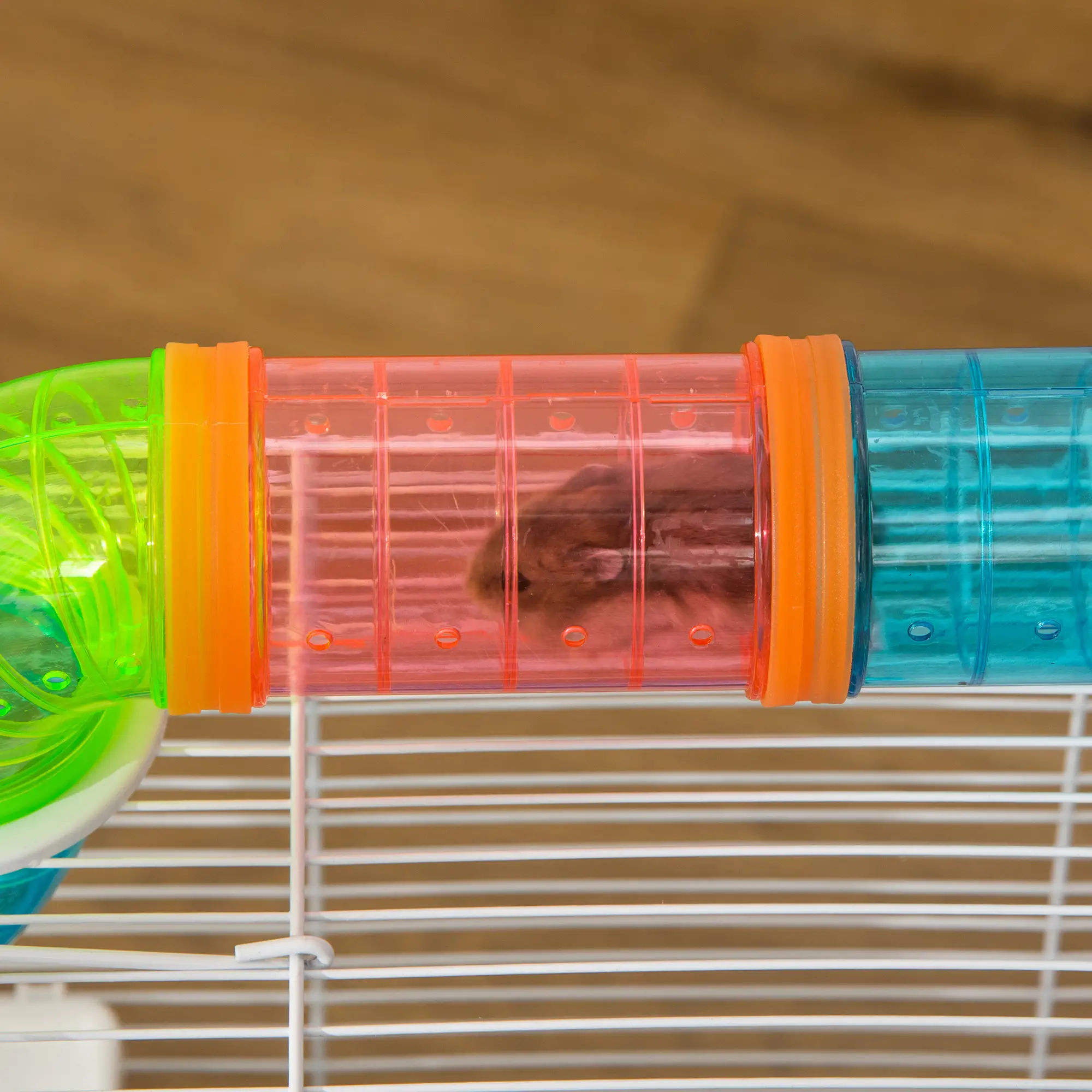 3-Tier Large Steel Small Animal Cage, Exercise Wheel, Water Bottle, Food Dish, Blue - Image 10