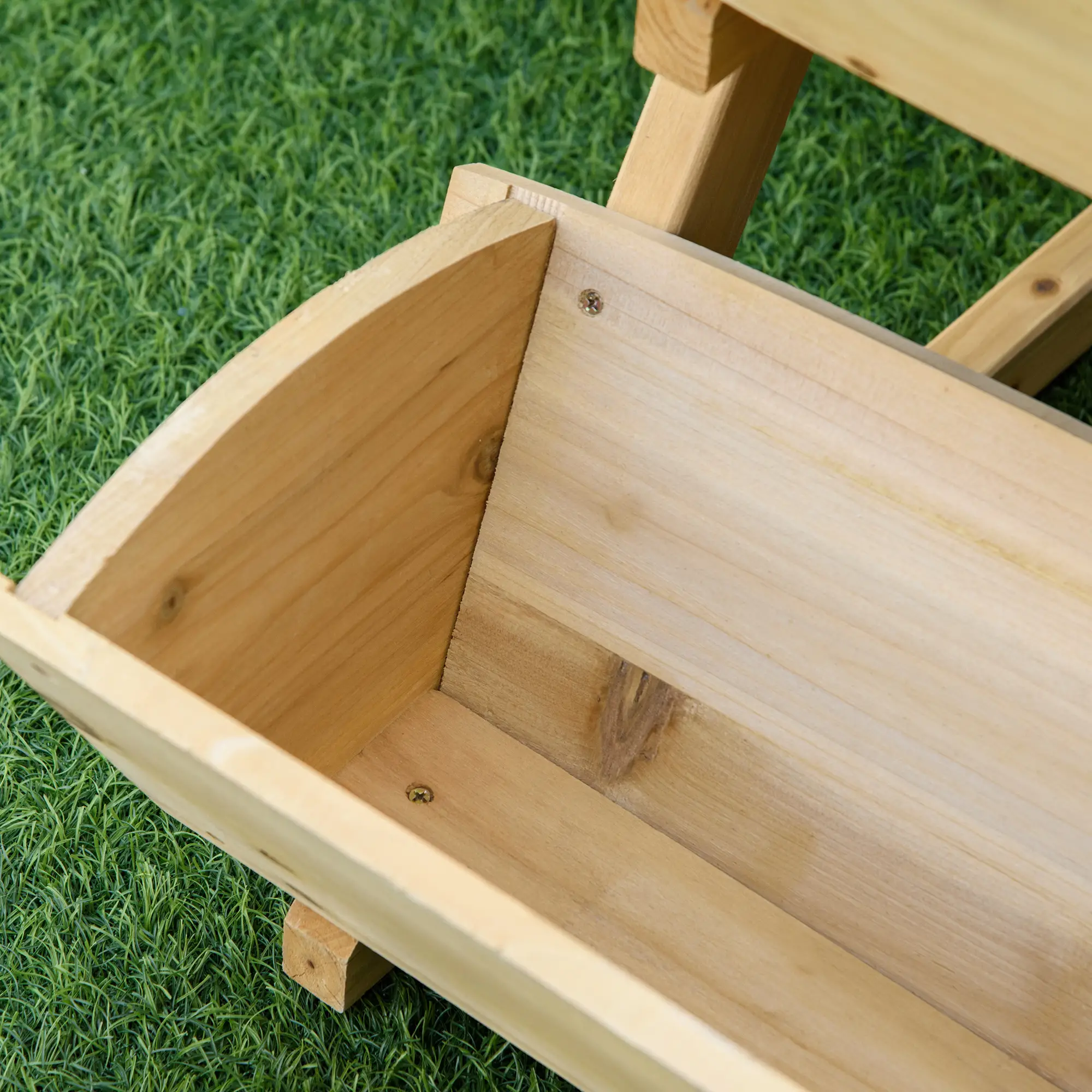 3 Tier Raised Garden Bed, Wooden Elevated Planter Box Kit - Image 7