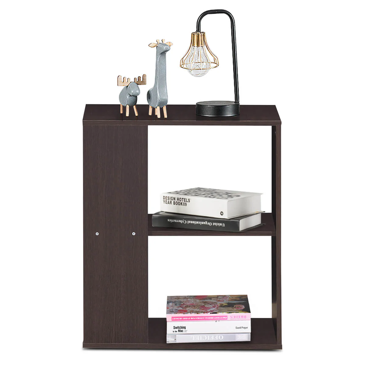 3-Tier Side Table With Storage Shelves, Brown - Image 9