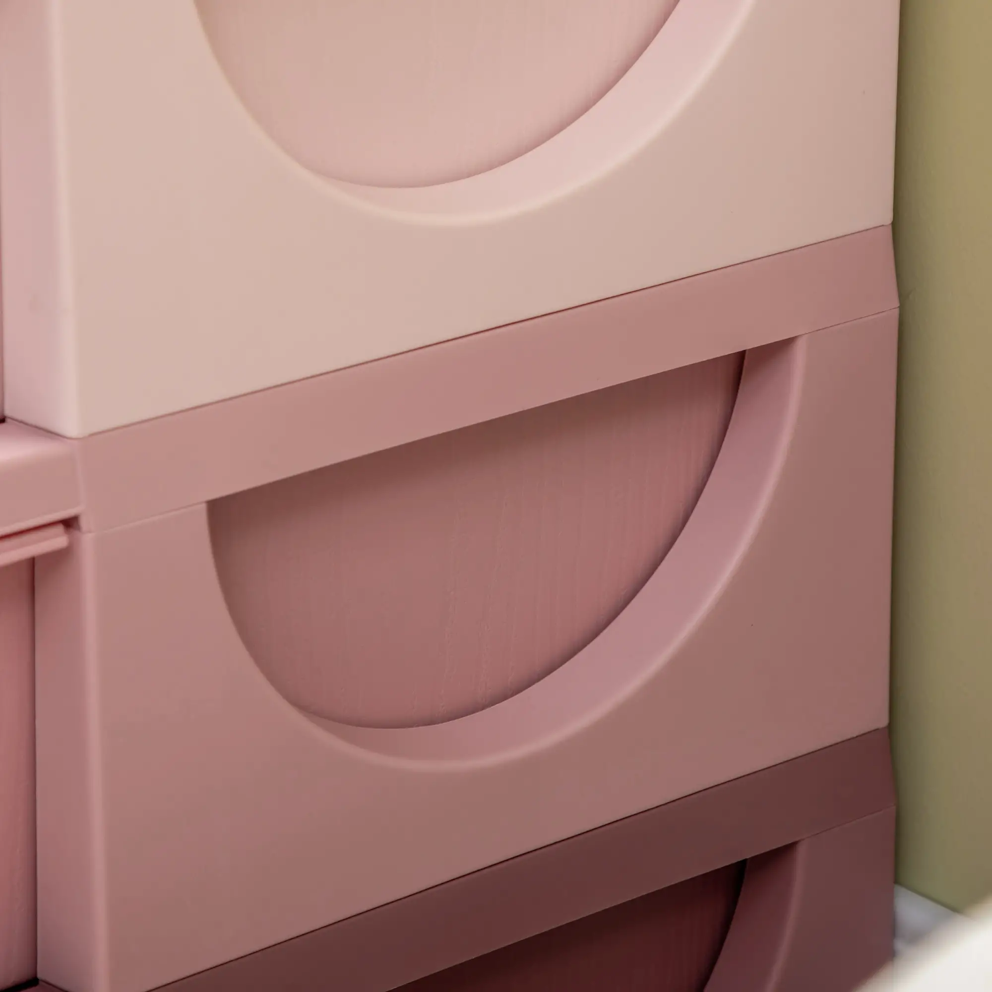 3 Tier Toy Organizer, 6 Plastic Drawers, Pink - Image 10