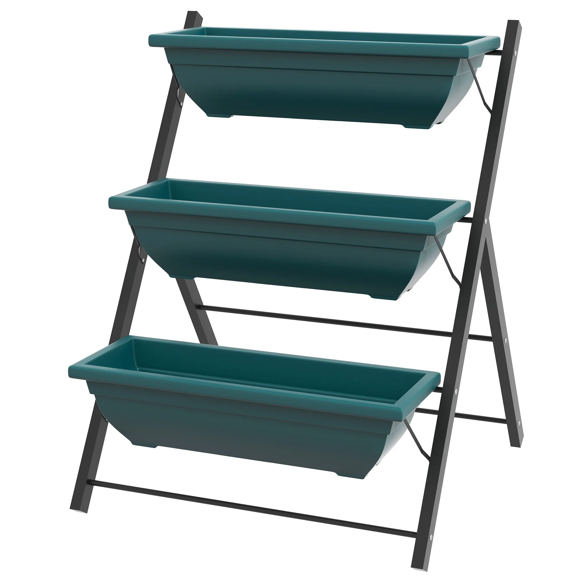 3-Tier Vertical Garden Planter, Outdoor Plant Stand for Vegetables Flowers