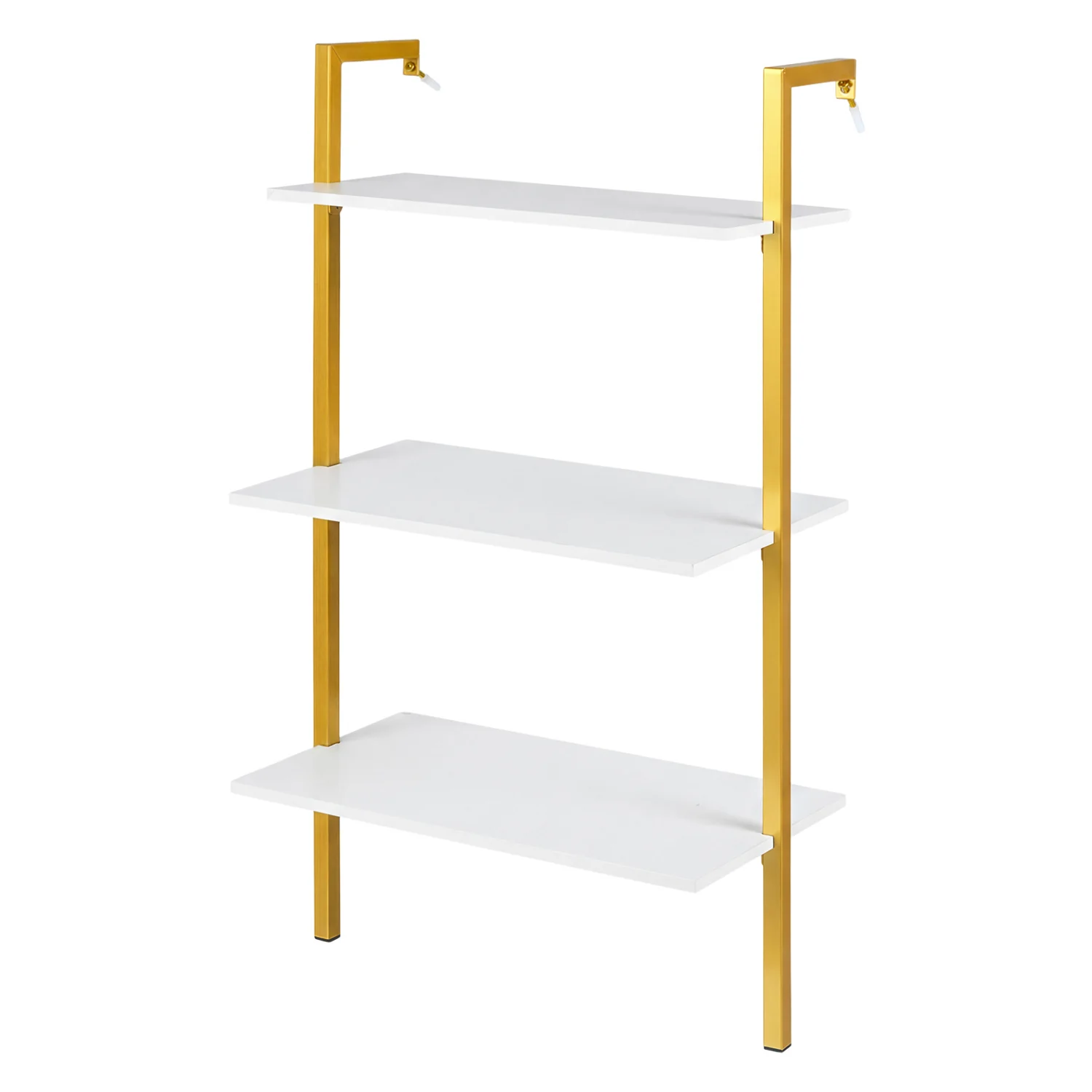 3-Tier Wall Mounted Wooden Floating Shelves - Image 4