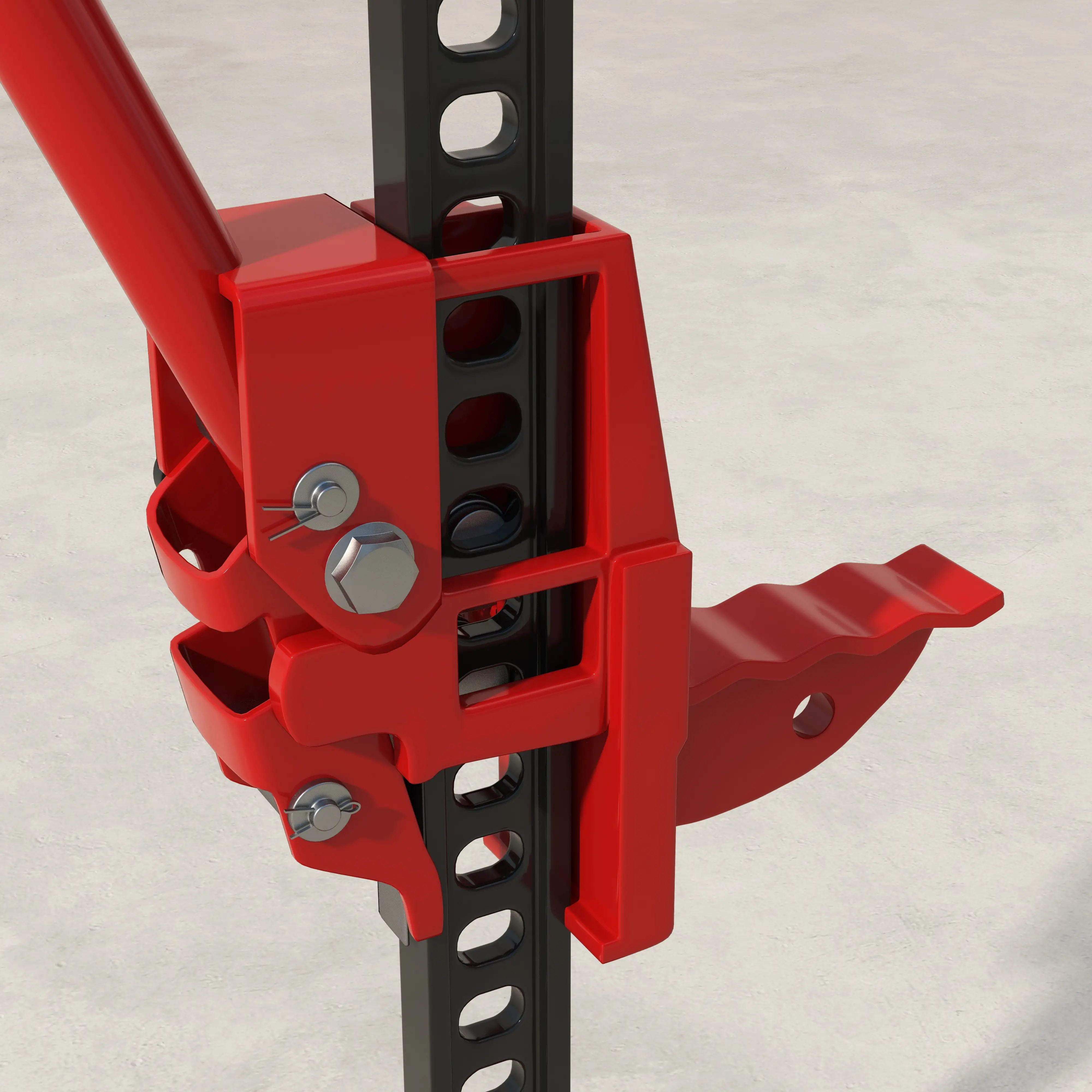 3 Tonne 6600 lb Farm Jack, 48 Inch High Lift, Red - Image 10