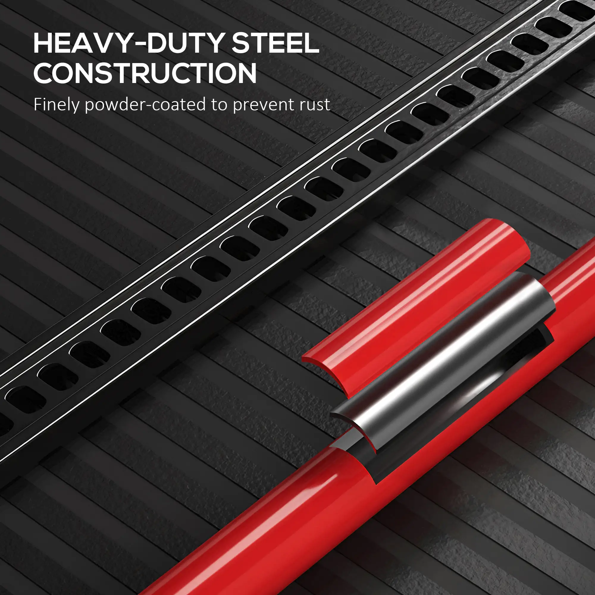 3 Tonne 6600 lb Farm Jack, 48 Inch High Lift, Red - Image 7