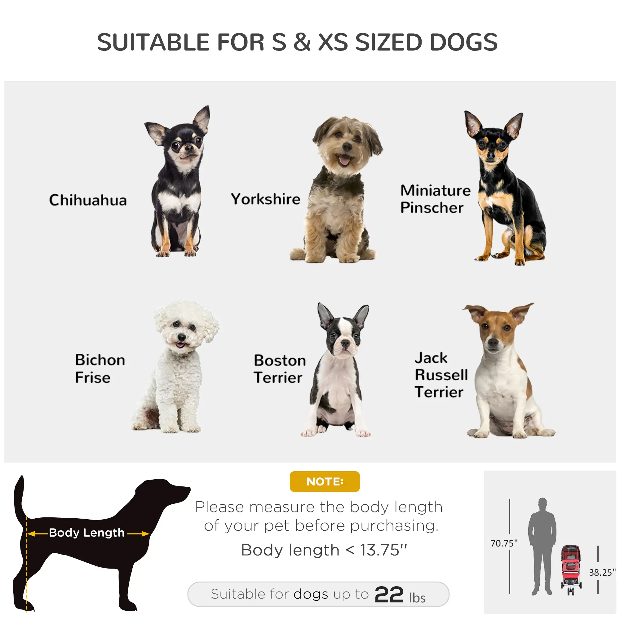 3 Wheel Foldable Dog Stroller, Storage Basket, Adjustable Canopy, Cupholder, Red - Image 9