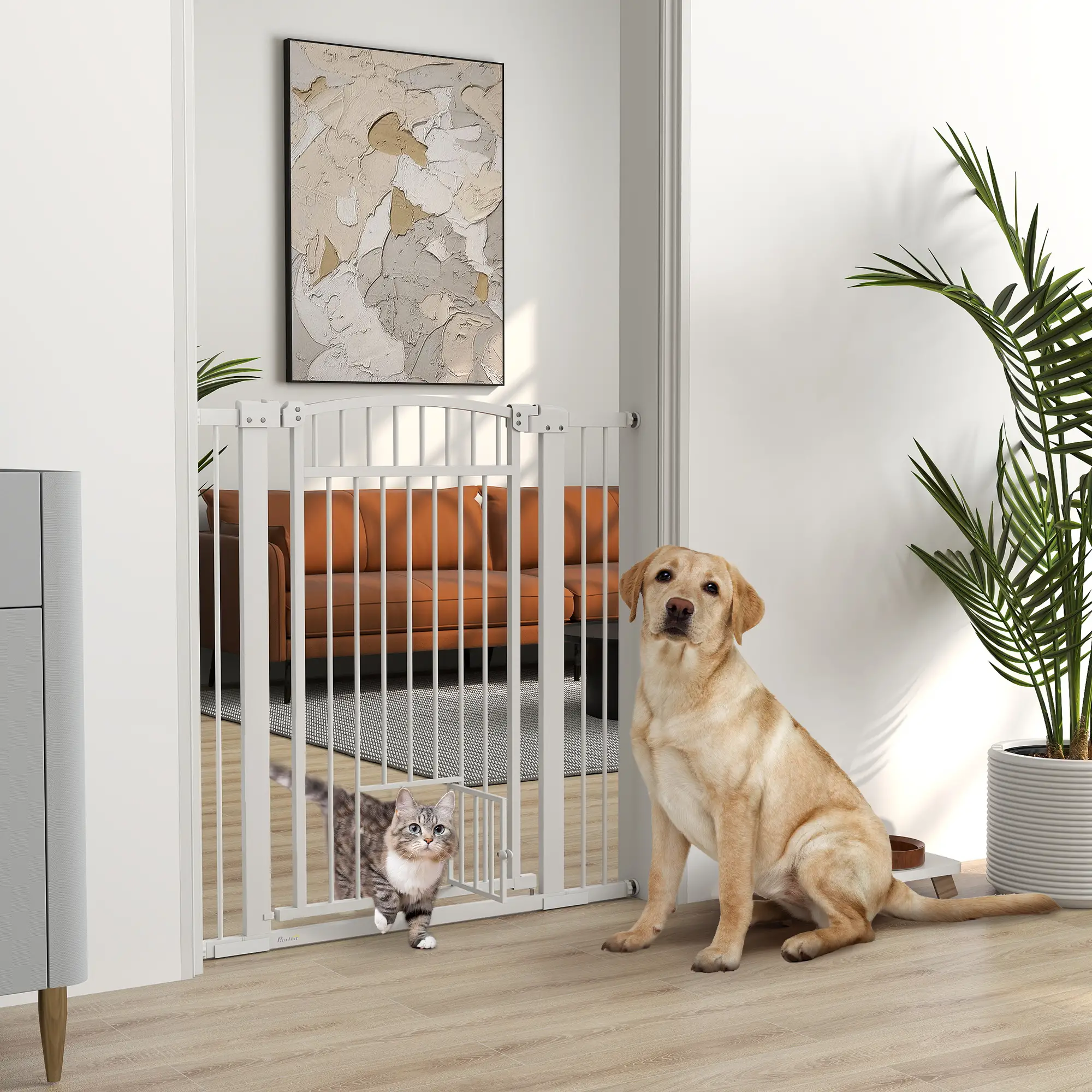 30-41 Inch Extra Wide Pet Gate, Small Door, 42 Inch H, Extension Kit - Image 2