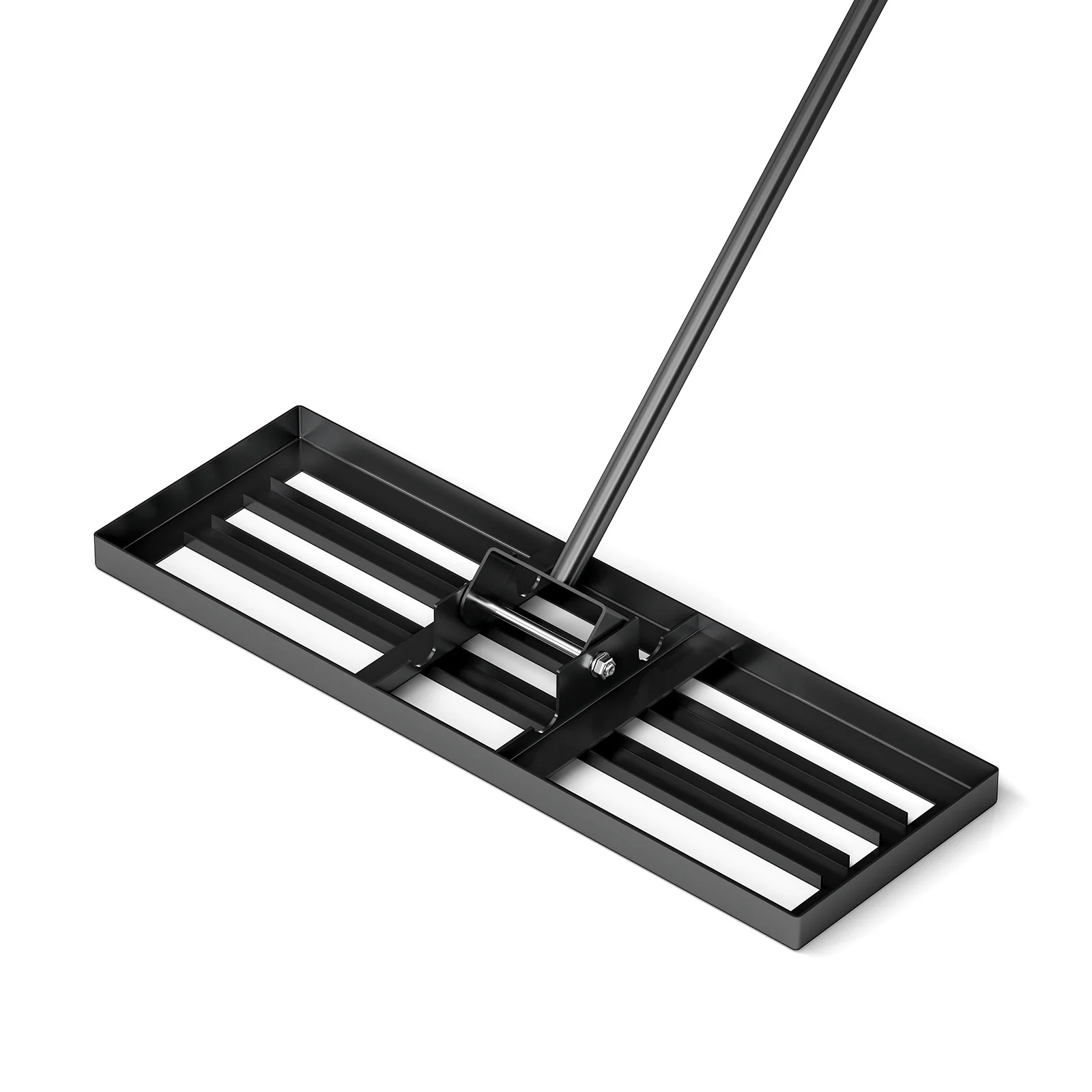 30 x 10 Inch Lawn Leveling Rake, Ergonomic Handle, Black - Image 4