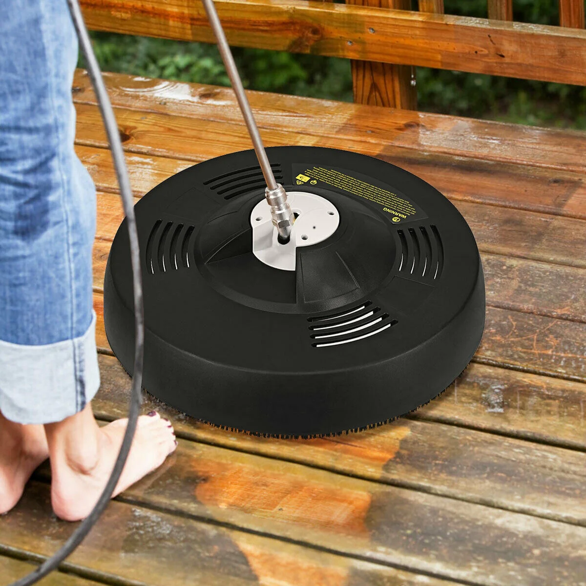 3000psi 16 Inch Pressure Washer Surface Cleaner, Black - Image 7