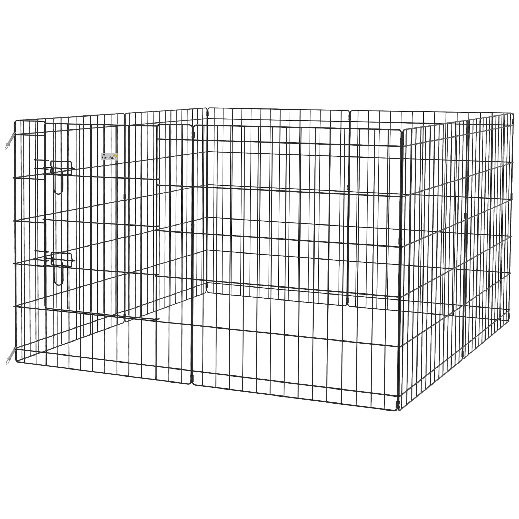 30inch Foldable Metal Pet Playpen, Dog Kennel Cage, 8 Panel